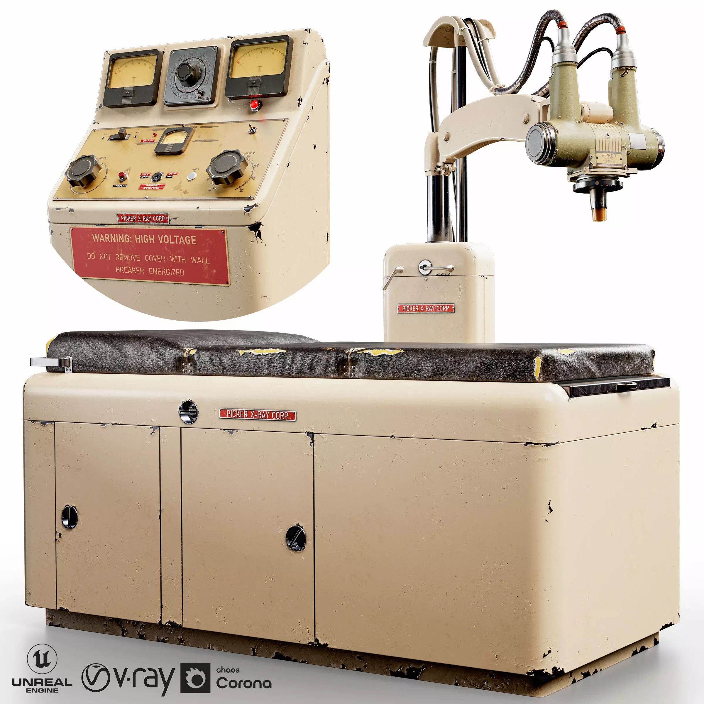 Xray Machine - Low-Poly Game-Ready 3D Model - View 2