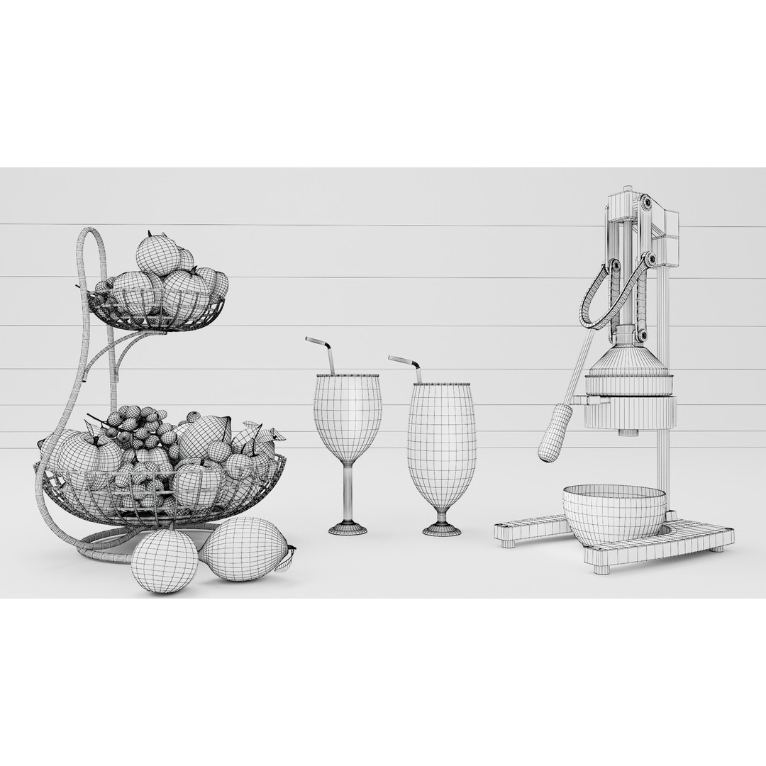 Juicer 3D Model – PBR Textured, FBX Format for Games - View 11