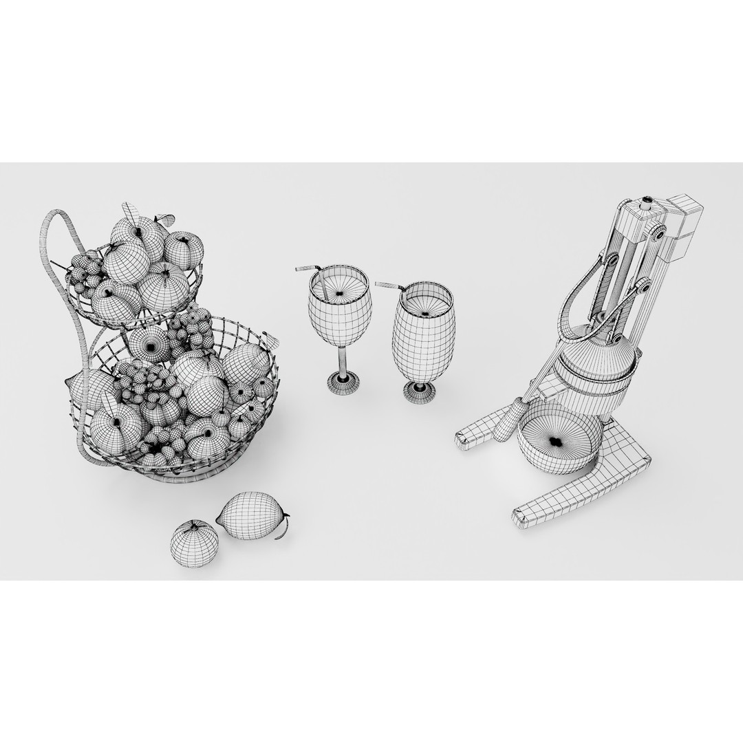 Juicer 3D Model – PBR Textured, FBX Format for Games - View 12