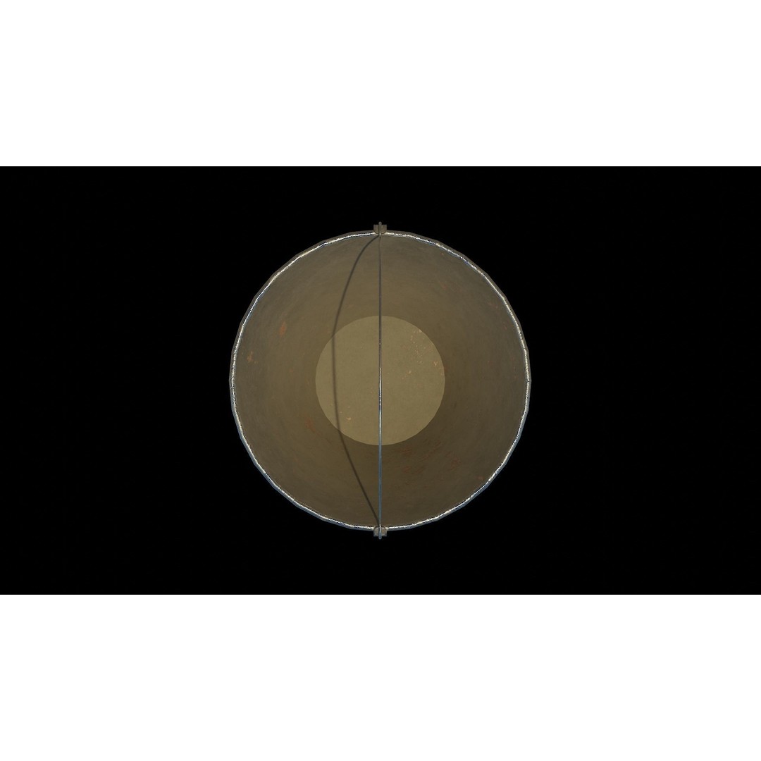 Metallic Cone Bucket 3D Model – Low Poly Game Asset, FBX, OBJ - View 7
