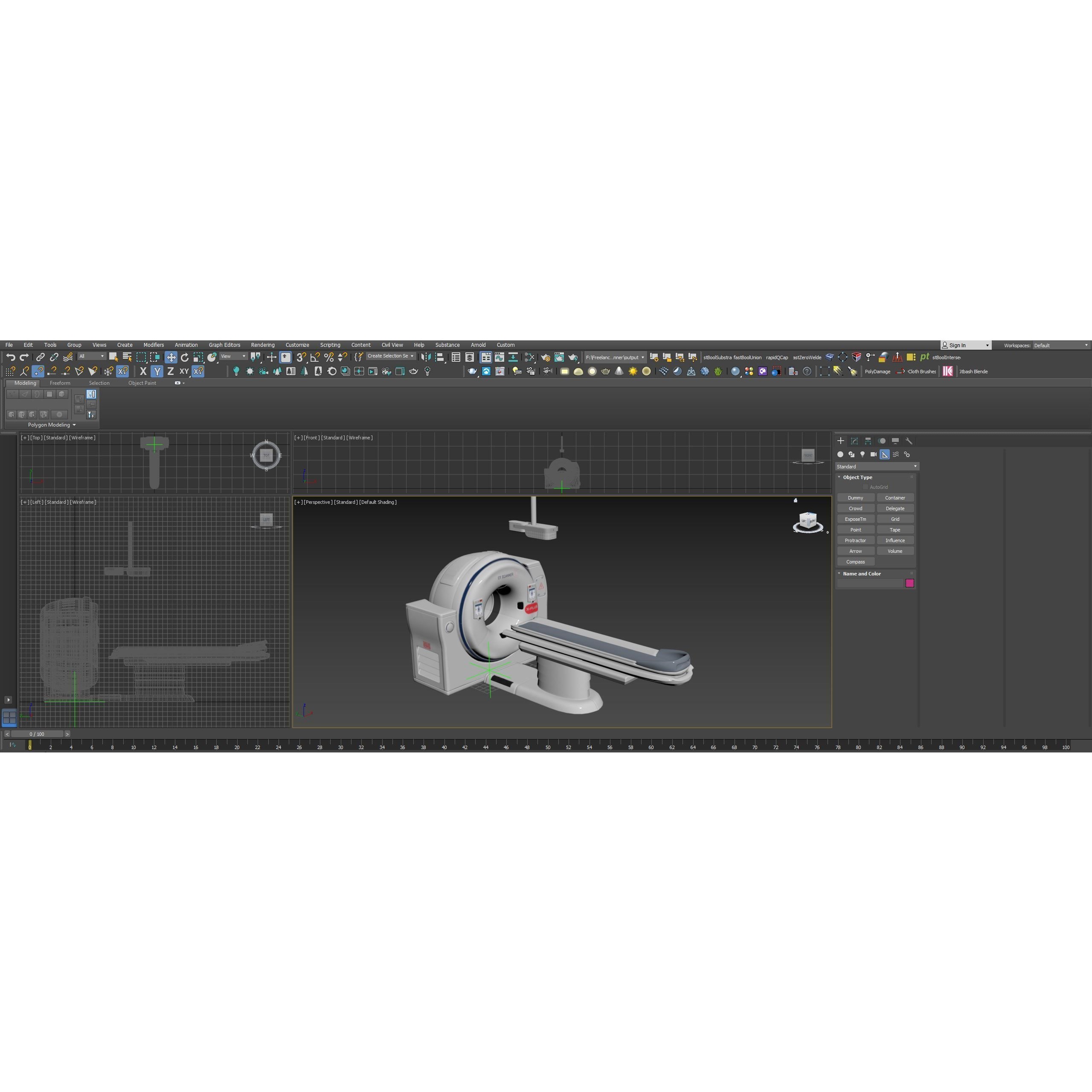 CT Scanner - High-Quality Subdivision Ready 3D Model - View 19
