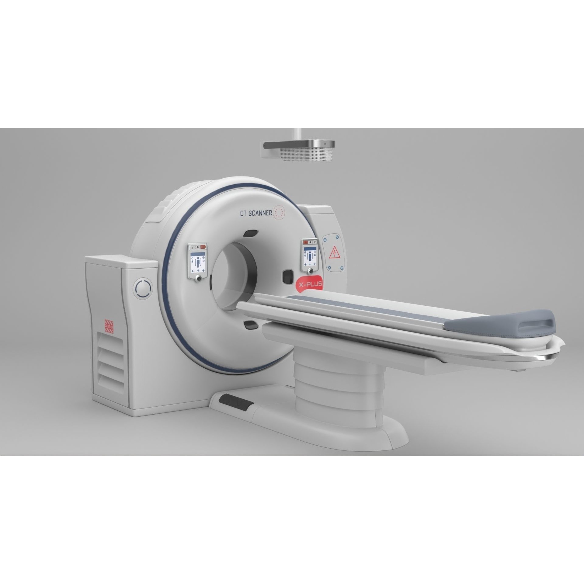 CT Scanner - High-Quality Subdivision Ready 3D Model - View 3