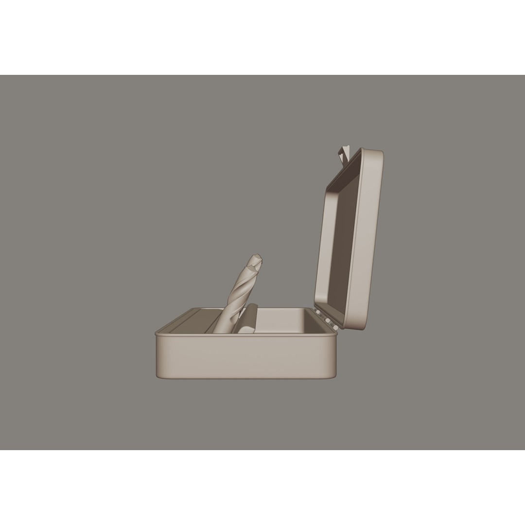 Drill Bits 3D Model – Versatile Set for Wood and Metal, FBX - View 11