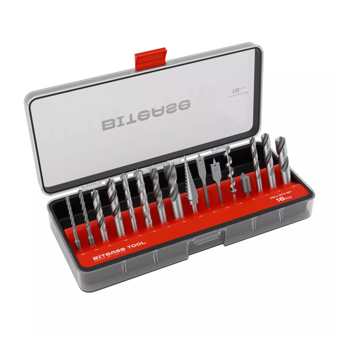 Drill Bits 3D Model – Versatile Set for Wood and Metal, FBX - View 2