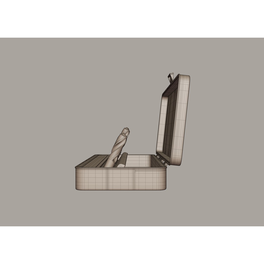 Drill Bits 3D Model – Versatile Set for Wood and Metal, FBX - View 20