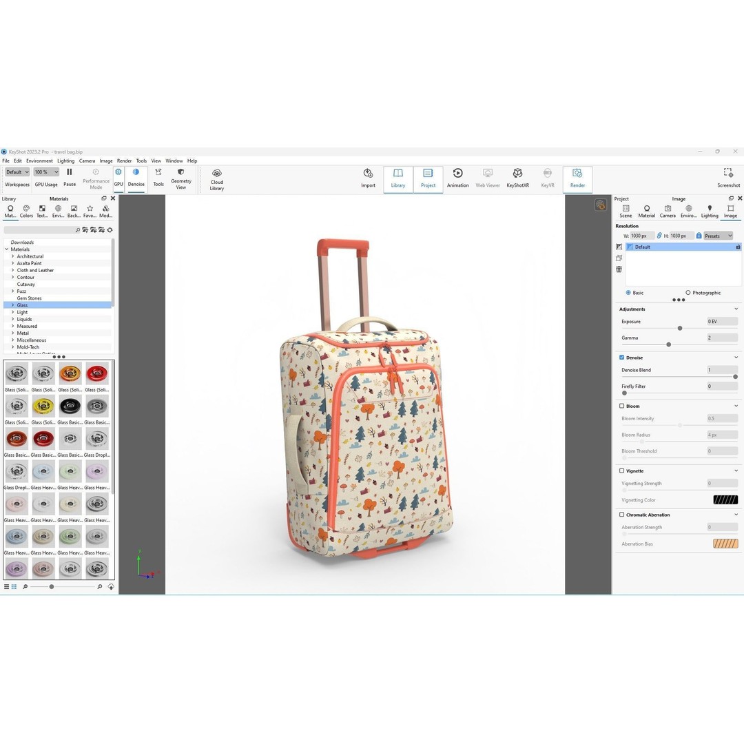 Travel Bag 3D Model – Low Poly PBR Asset for Various Uses, FBX, OBJ - View 22