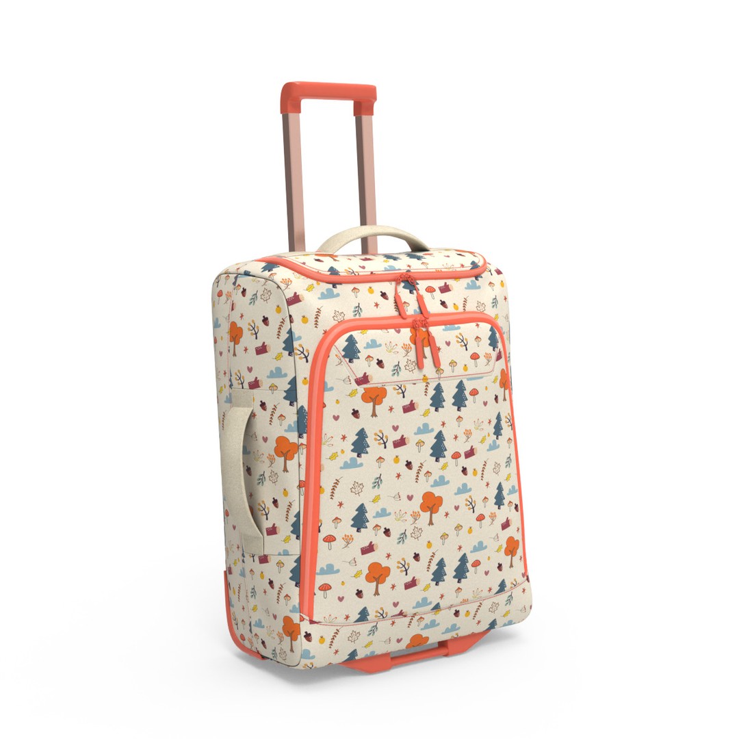 Travel Bag 3D Model – Low Poly PBR Asset for Various Uses, FBX, OBJ - View 4