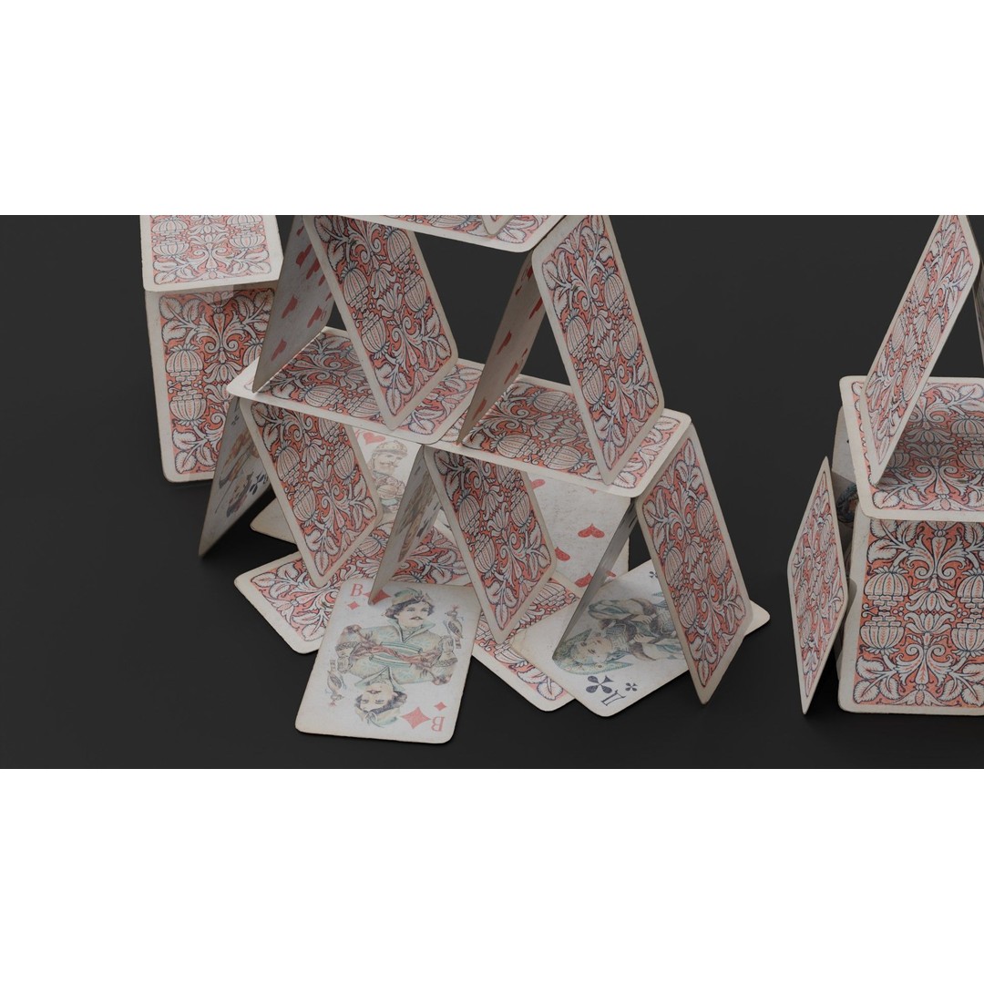 Card Board Game 3D Model – Low Poly Game Asset, PBR Textures, FBX - View 8