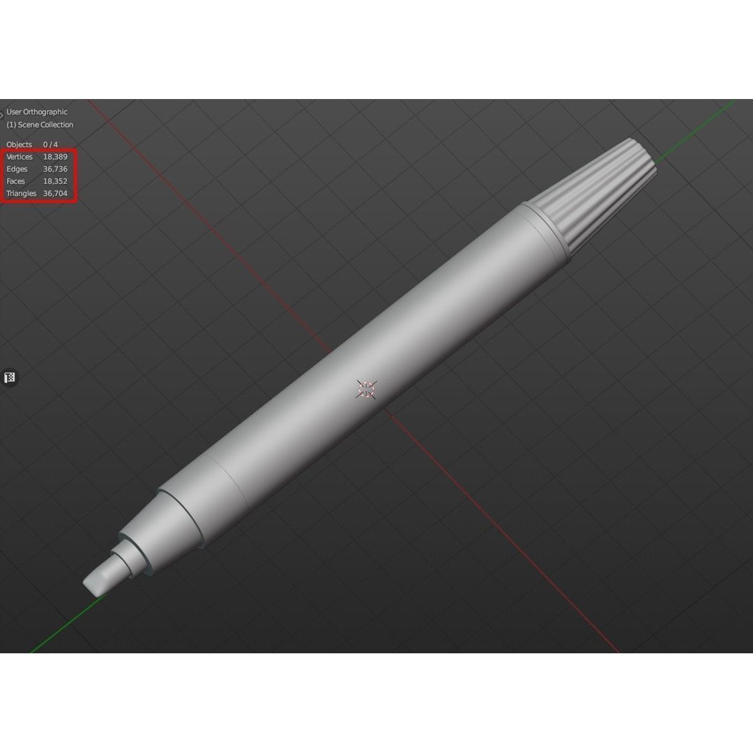Stain Remover Stick 3D Model – Low Poly Household Asset, FBX - View 11