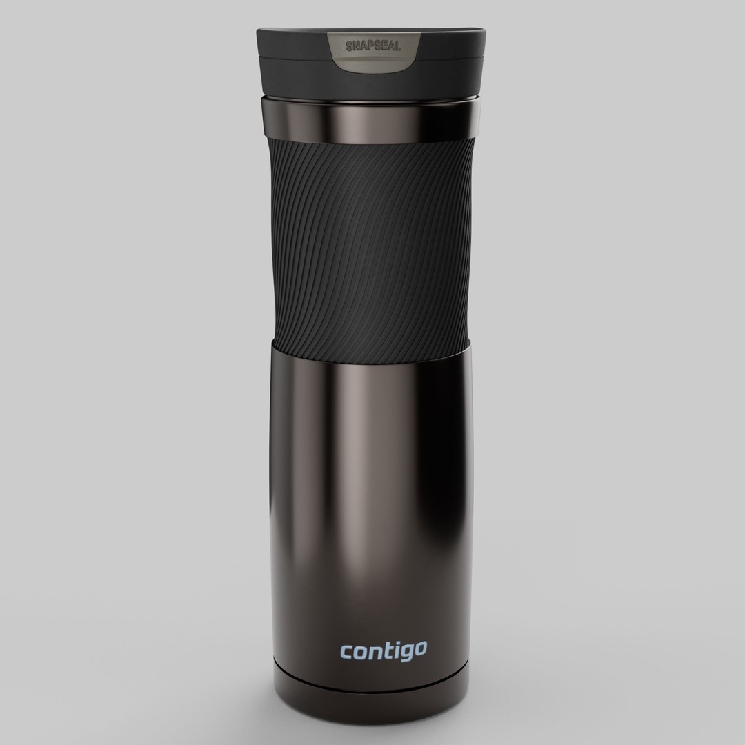 Water Bottle 3D Model – Photorealistic PBR Asset for Games, FBX - View 3
