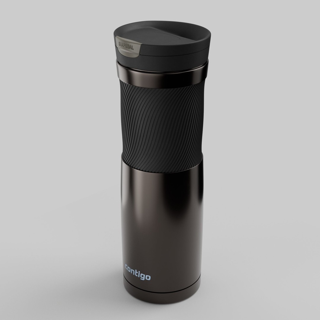 Water Bottle 3D Model – Photorealistic PBR Asset for Games, FBX - View 4