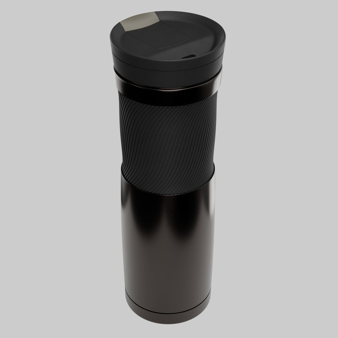 Water Bottle 3D Model – Photorealistic PBR Asset for Games, FBX - View 6