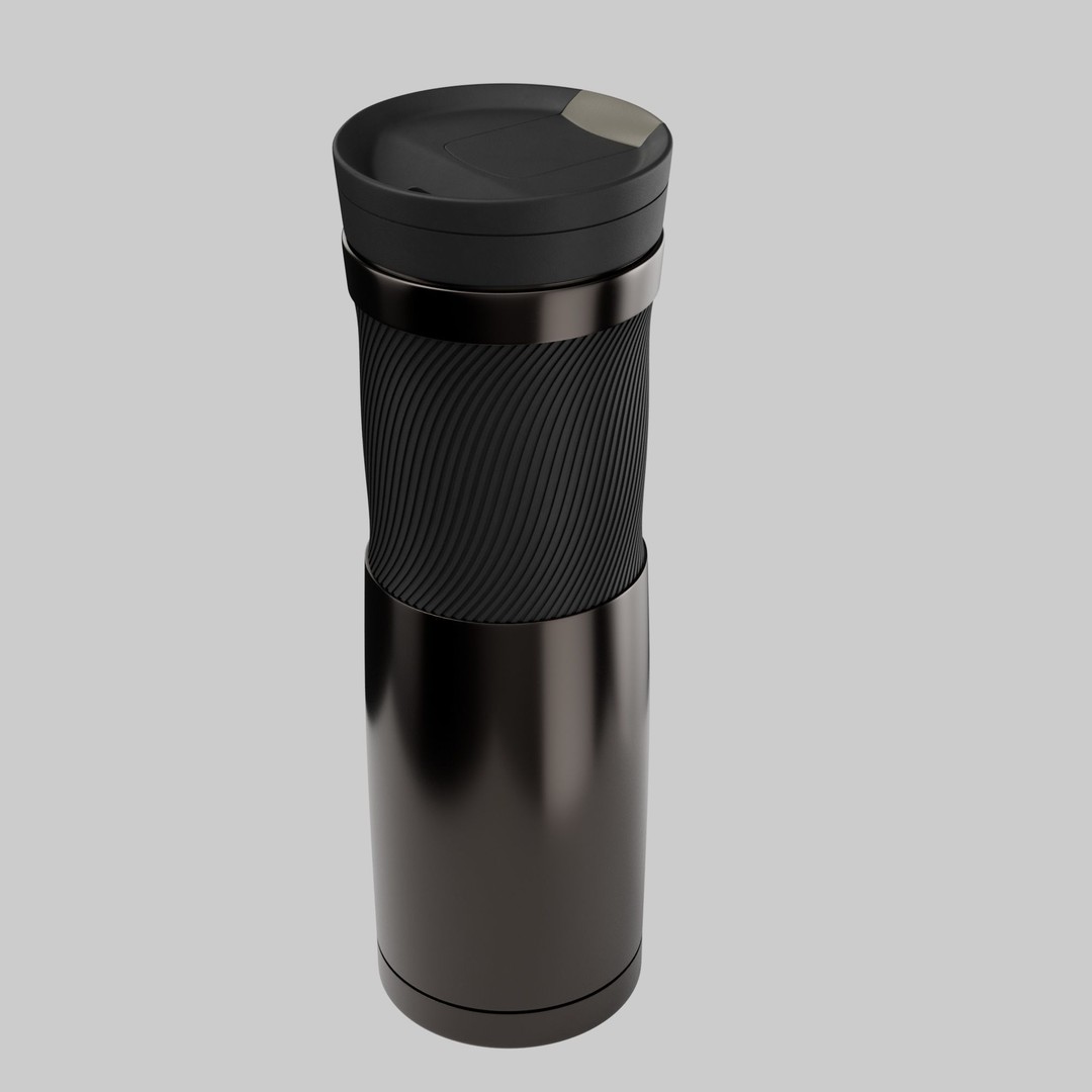 Water Bottle 3D Model – Photorealistic PBR Asset for Games, FBX - View 7