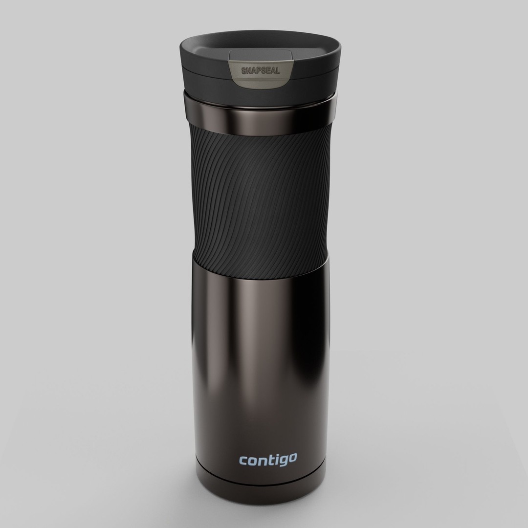 Water Bottle 3D Model – Photorealistic PBR Asset for Games, FBX - View 8