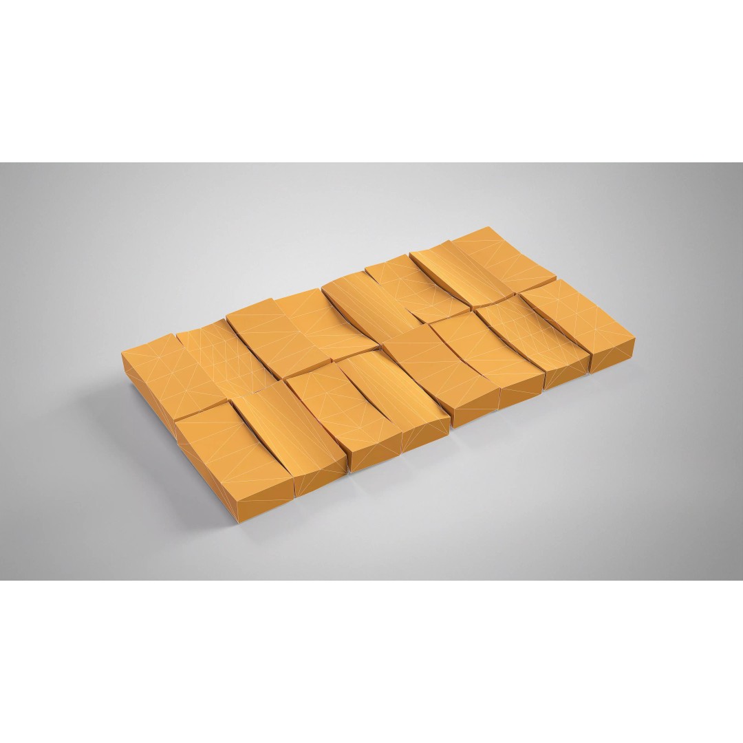 Leather Briefcase 3D Model – Vintage Low Poly Game Asset, FBX, OBJ - View 12
