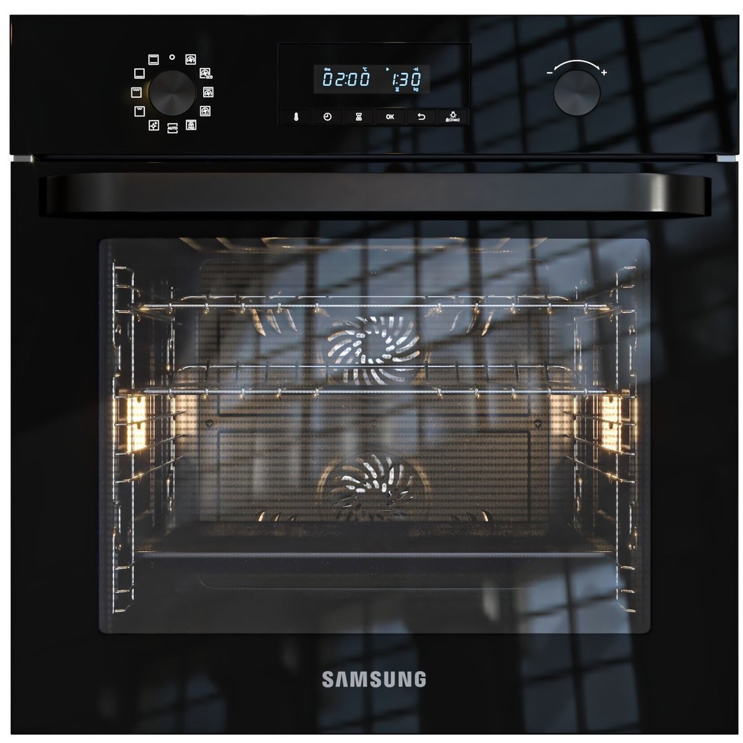Samsung Oven 3D Model – Detailed Kitchen Appliance, PBR Textures - View 11