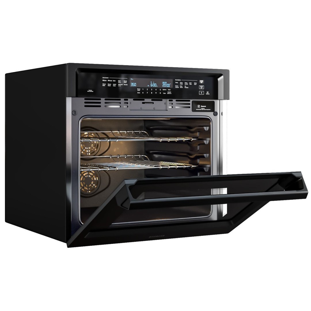 Samsung Oven 3D Model – Detailed Kitchen Appliance, PBR Textures - View 12