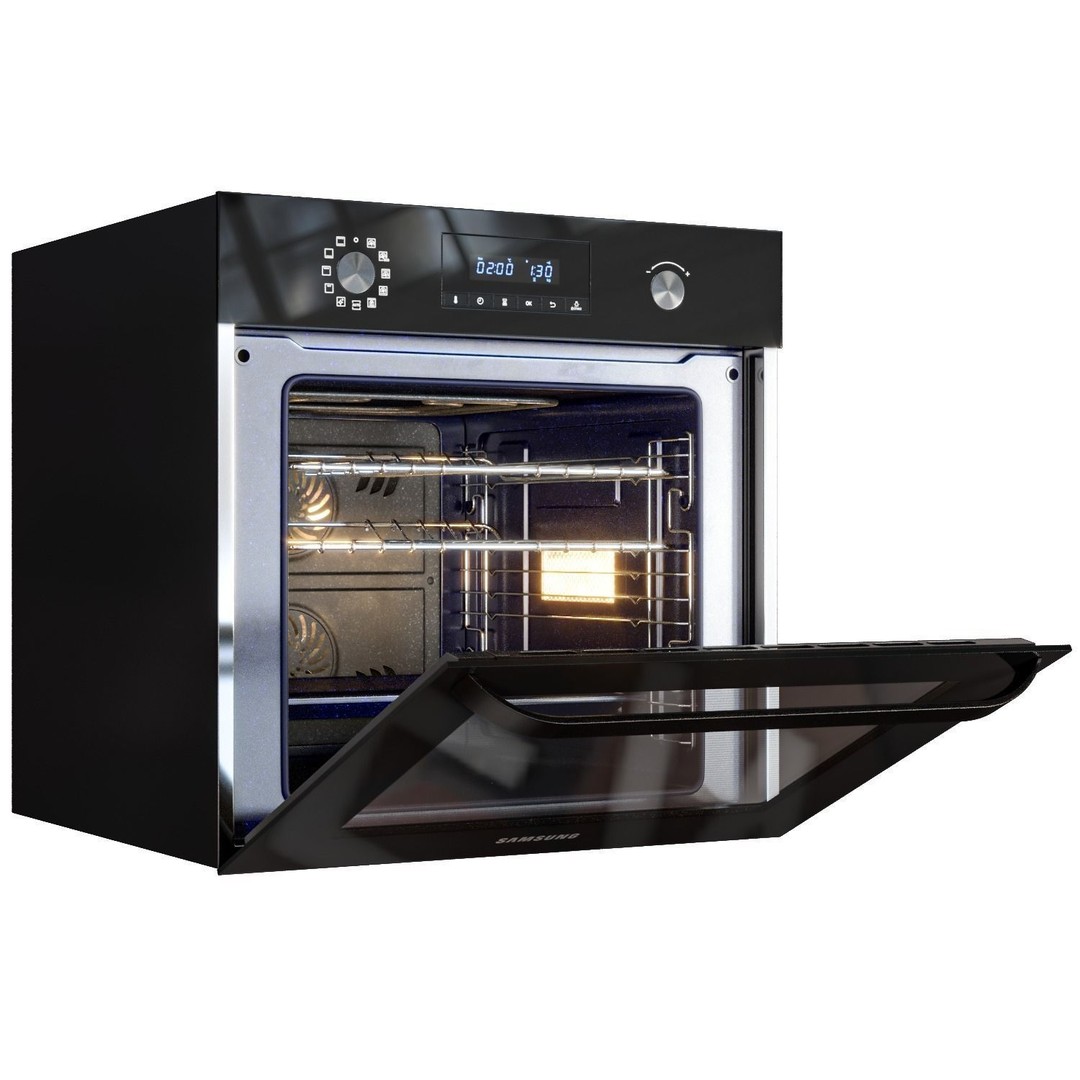 Samsung Oven 3D Model – Detailed Kitchen Appliance, PBR Textures - View 13