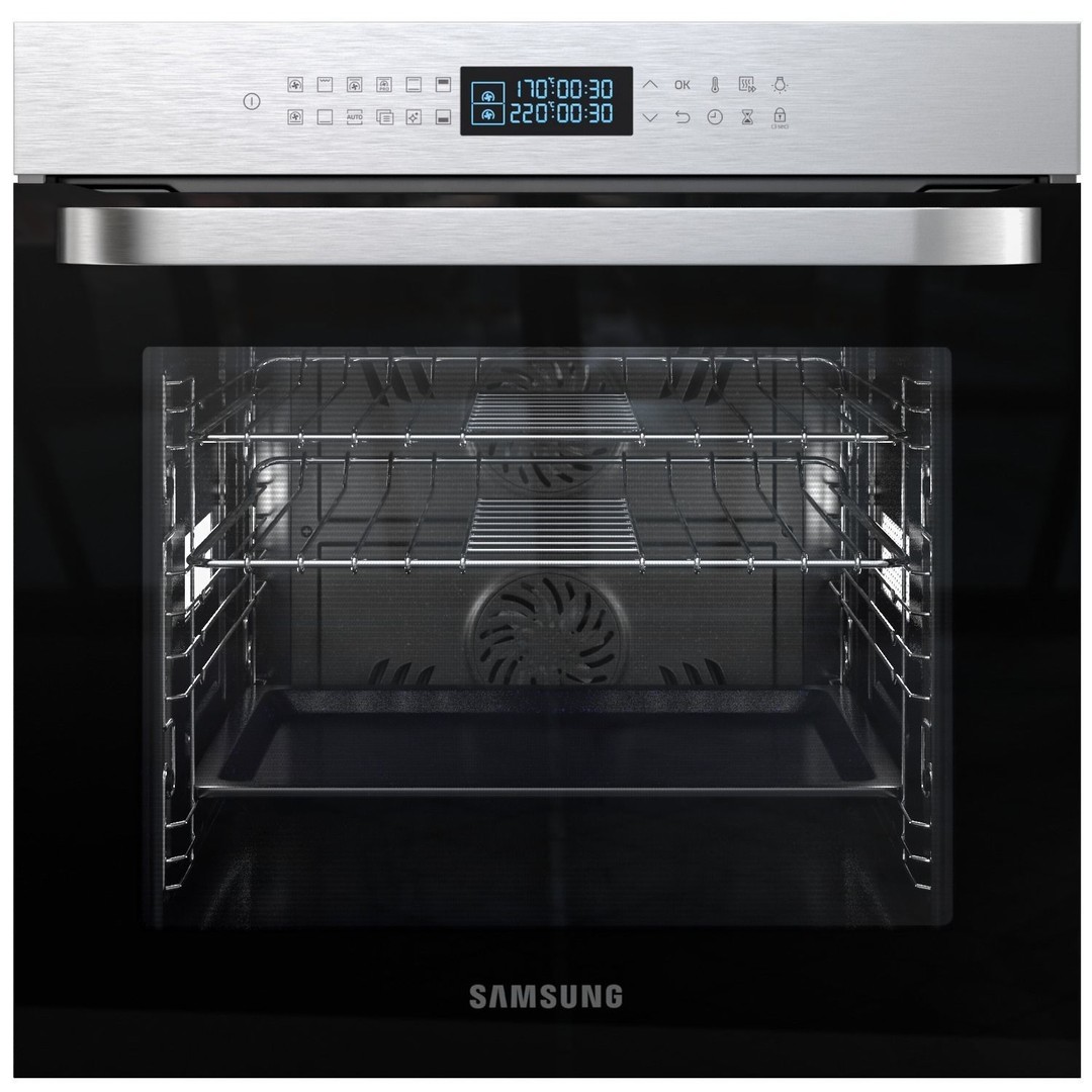 Samsung Oven 3D Model – Detailed Kitchen Appliance, PBR Textures - View 17