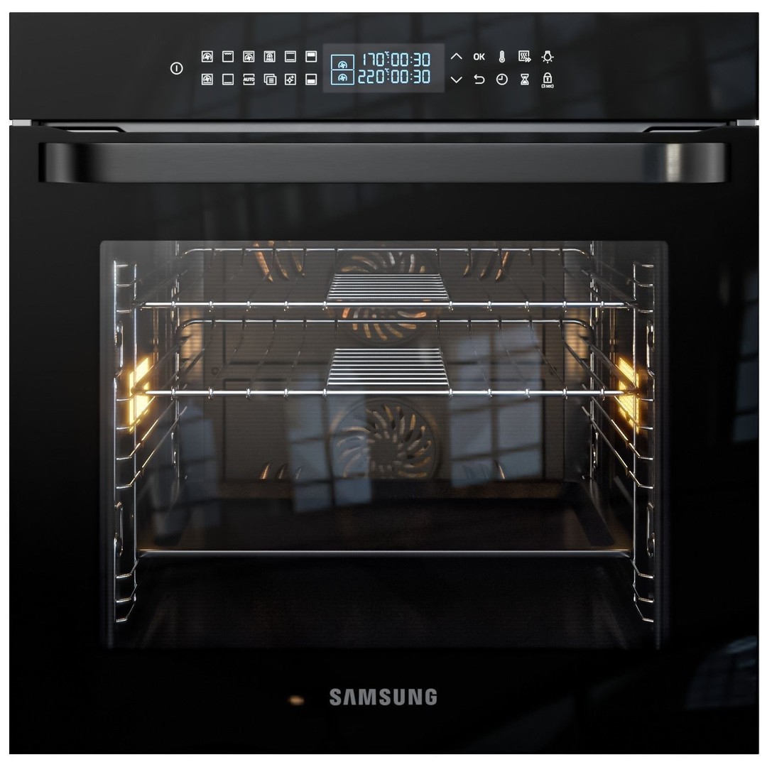 Samsung Oven 3D Model – Detailed Kitchen Appliance, PBR Textures - View 19