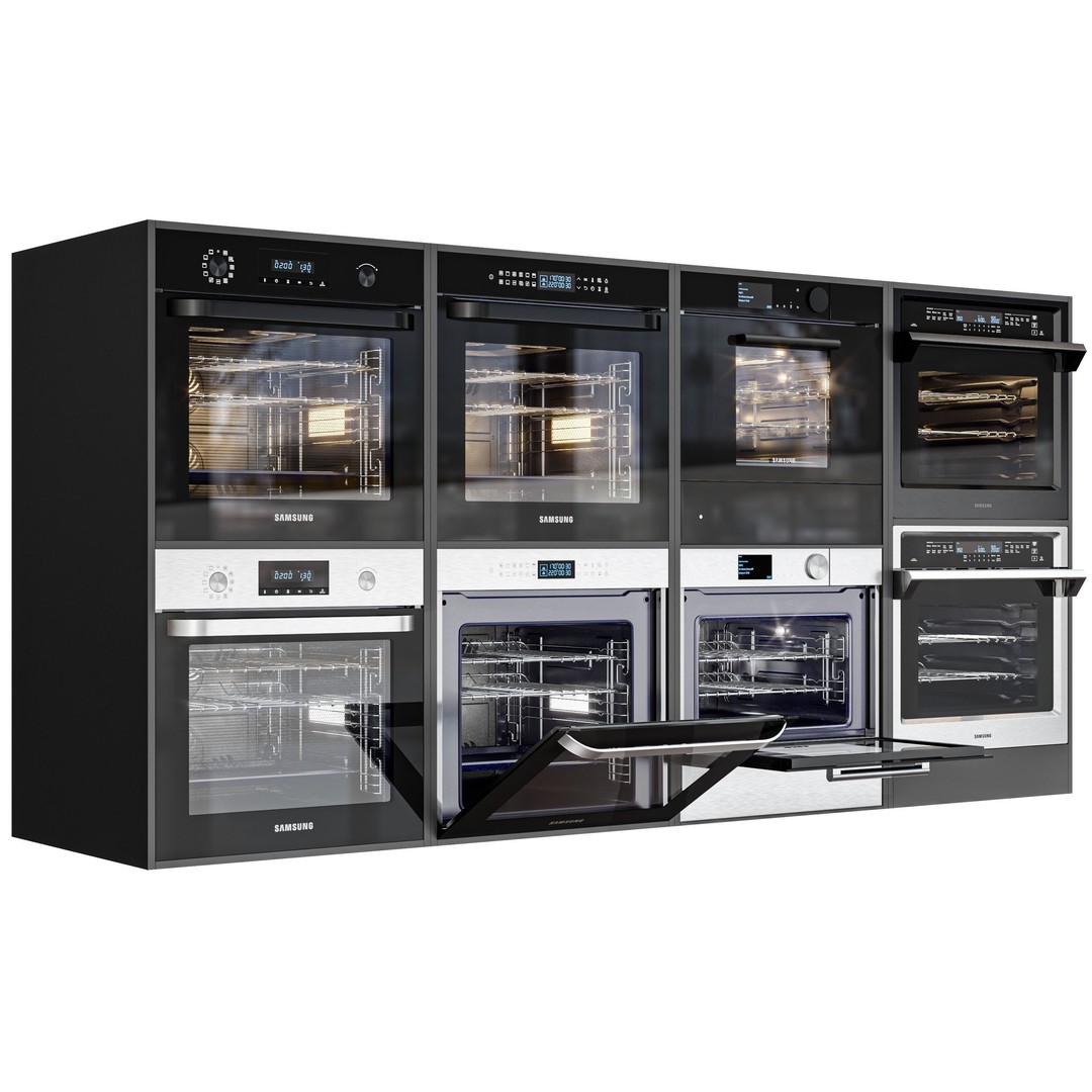 Samsung Oven 3D Model – Detailed Kitchen Appliance, PBR Textures - View 20
