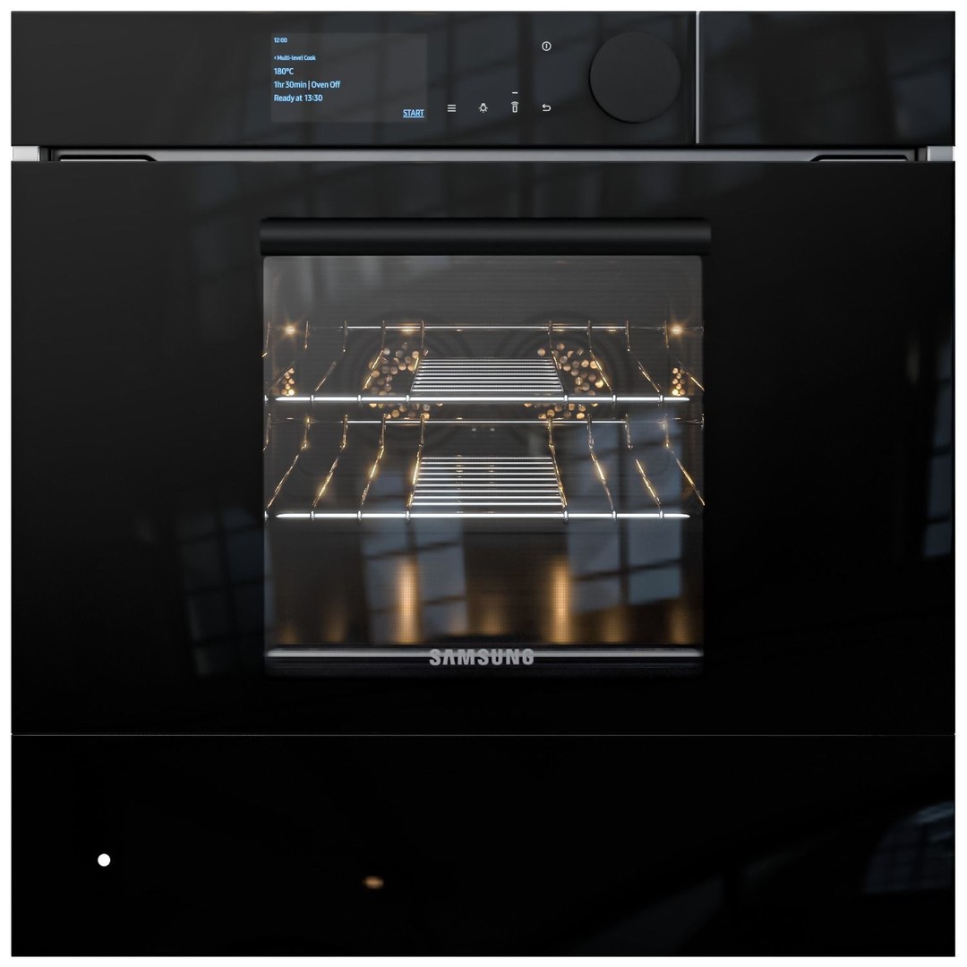 Samsung Oven 3D Model – Detailed Kitchen Appliance, PBR Textures - View 9