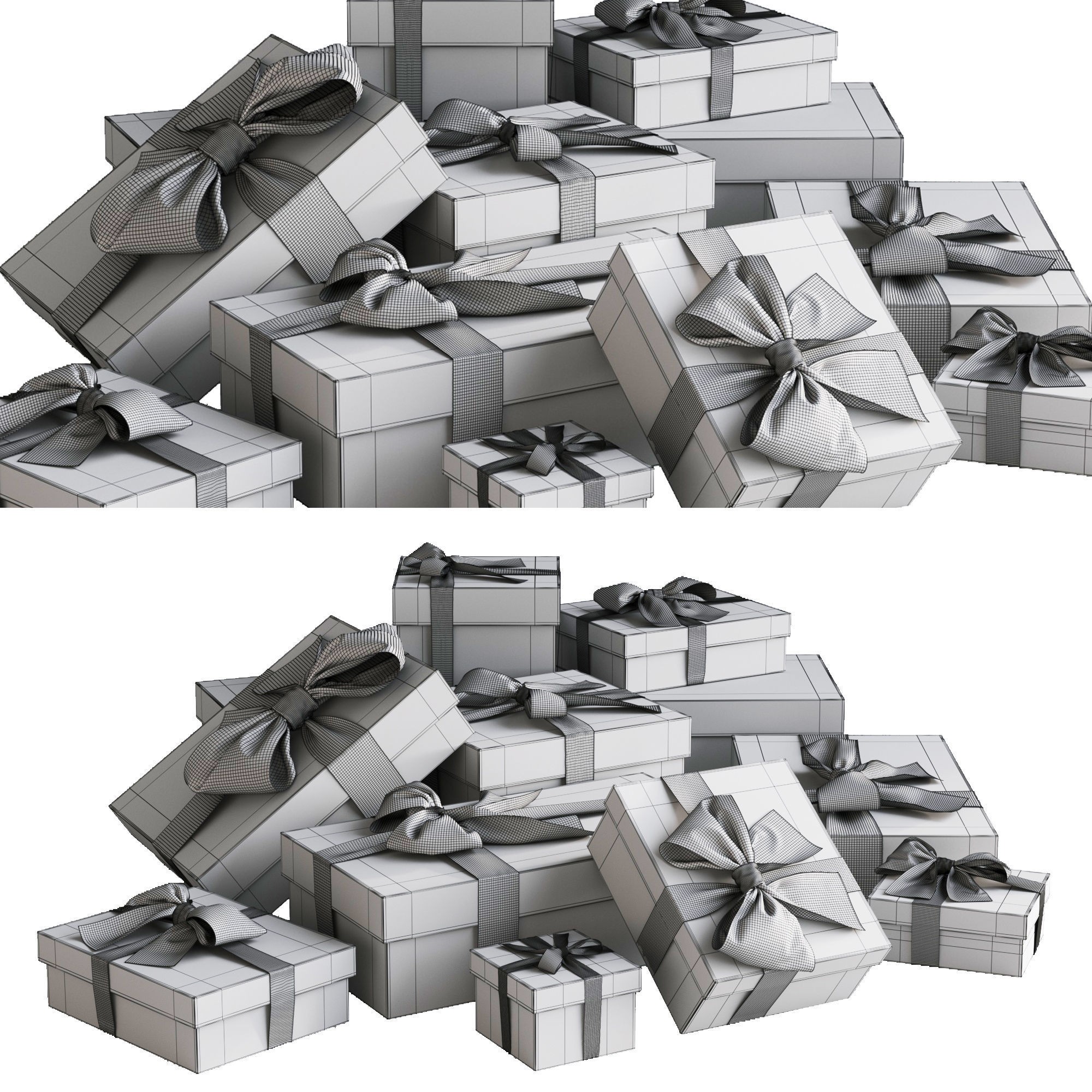 Gift Boxes - High-Quality 3D Model - View 11