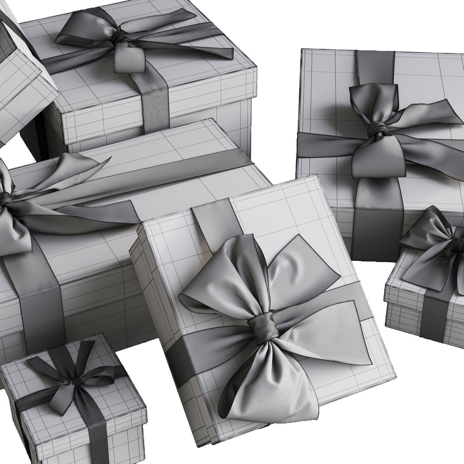 Gift Boxes - High-Quality 3D Model - View 12