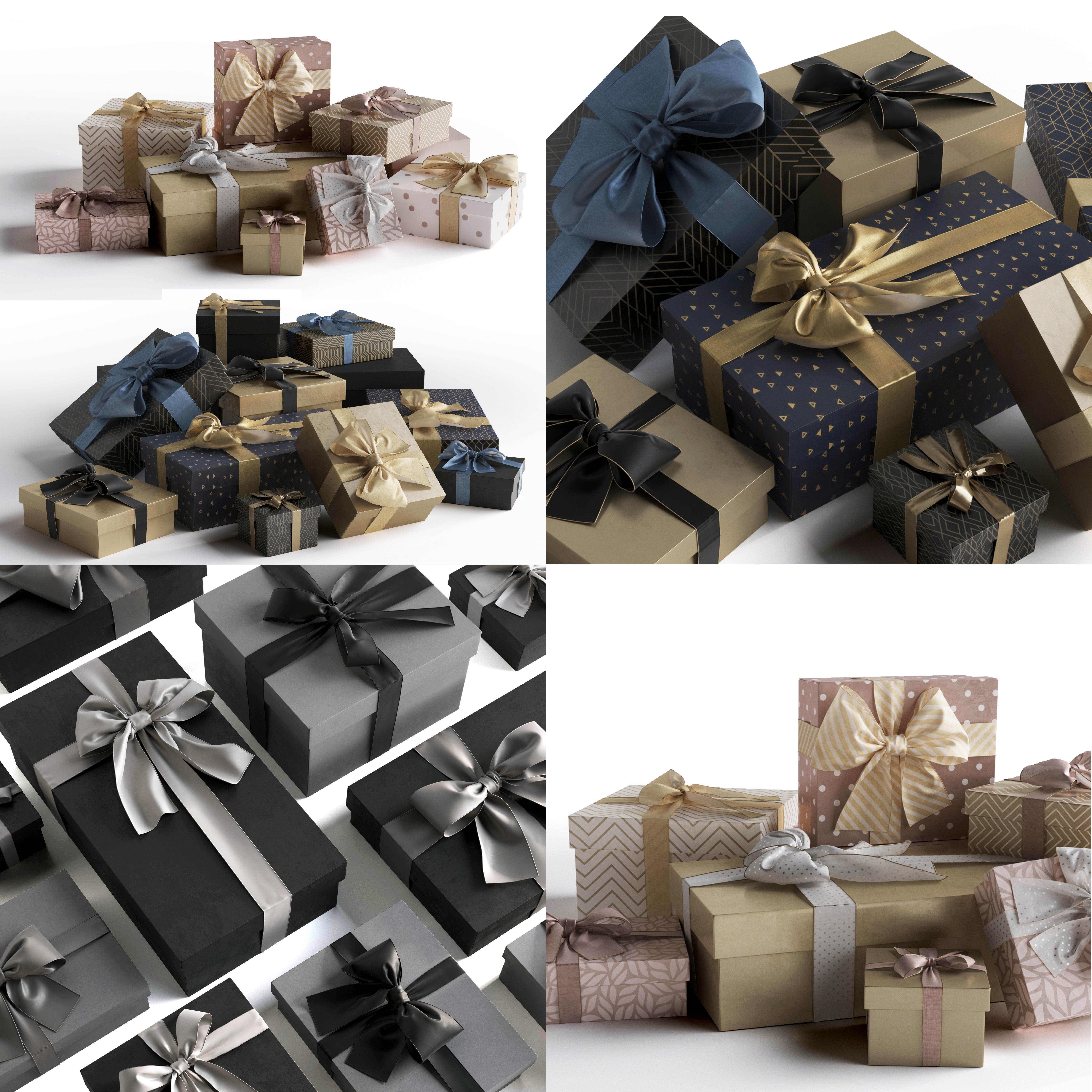 Gift Boxes - High-Quality 3D Model - View 3