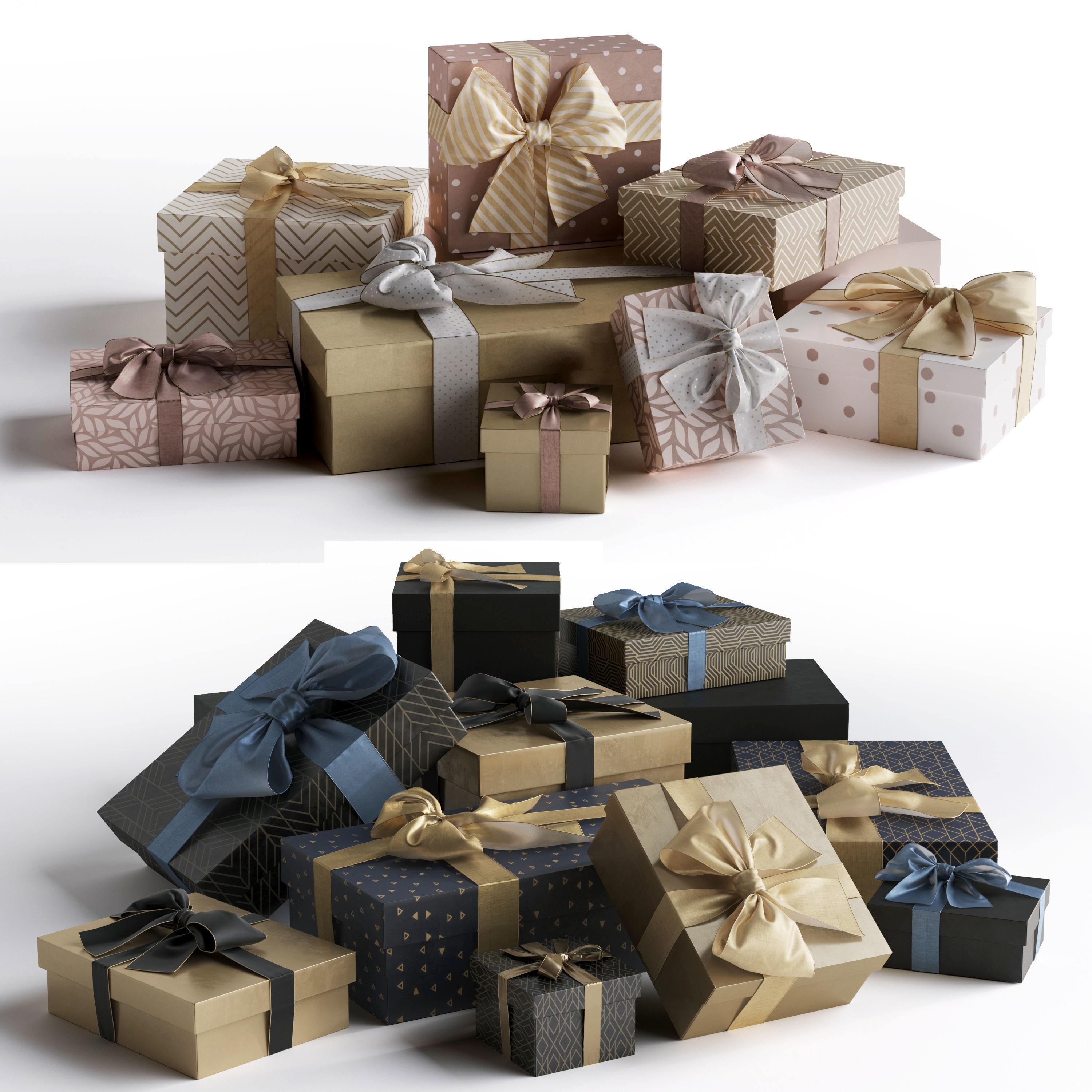 Gift Boxes - High-Quality 3D Model - View 4