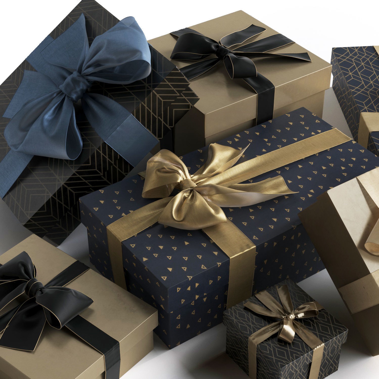 Gift Boxes - High-Quality 3D Model - View 6