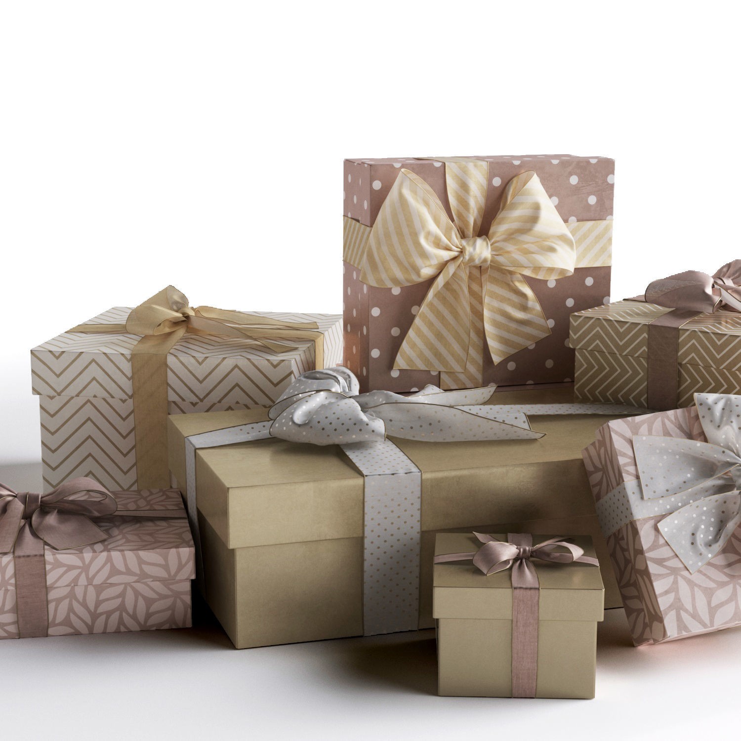 Gift Boxes - High-Quality 3D Model - View 7