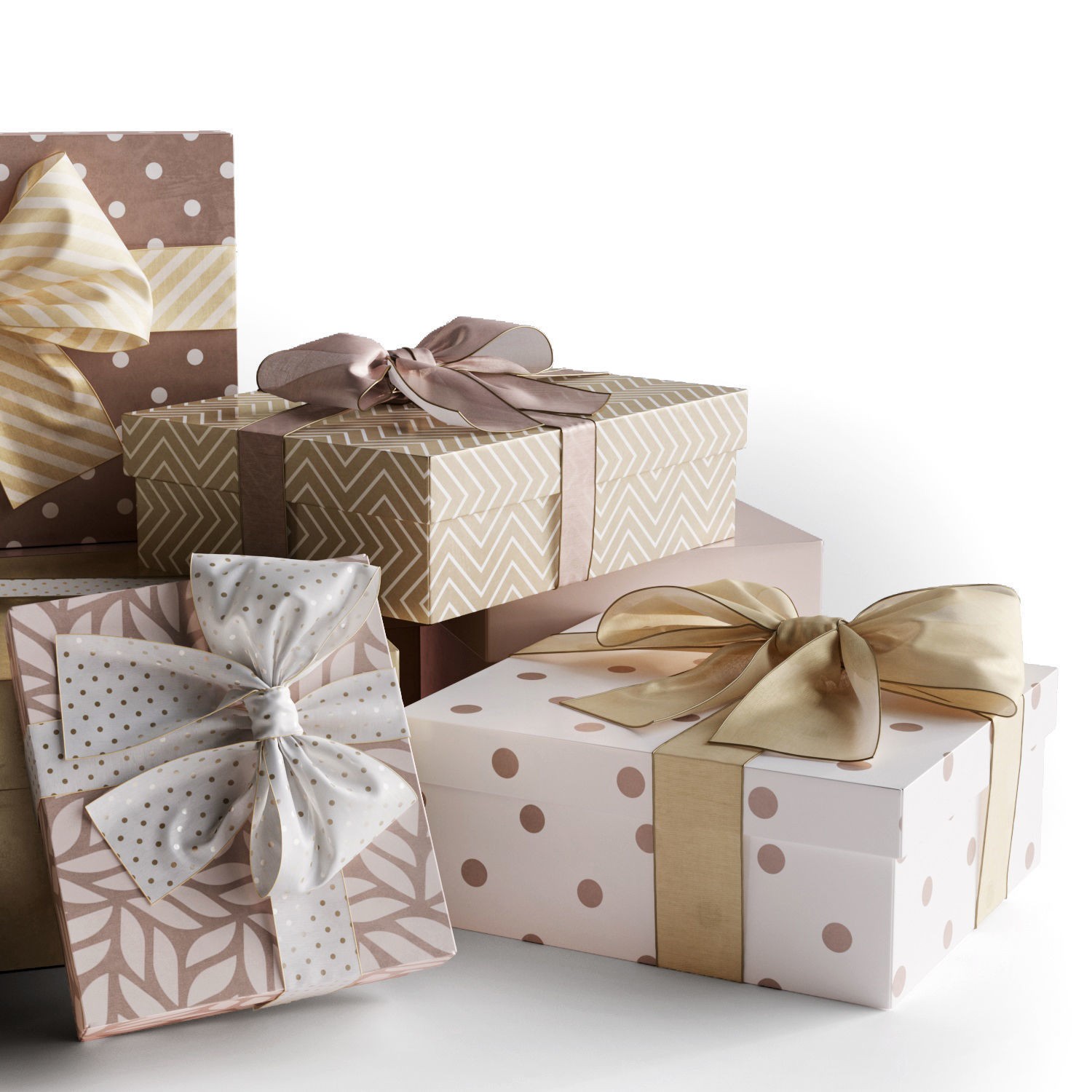 Gift Boxes - High-Quality 3D Model - View 8