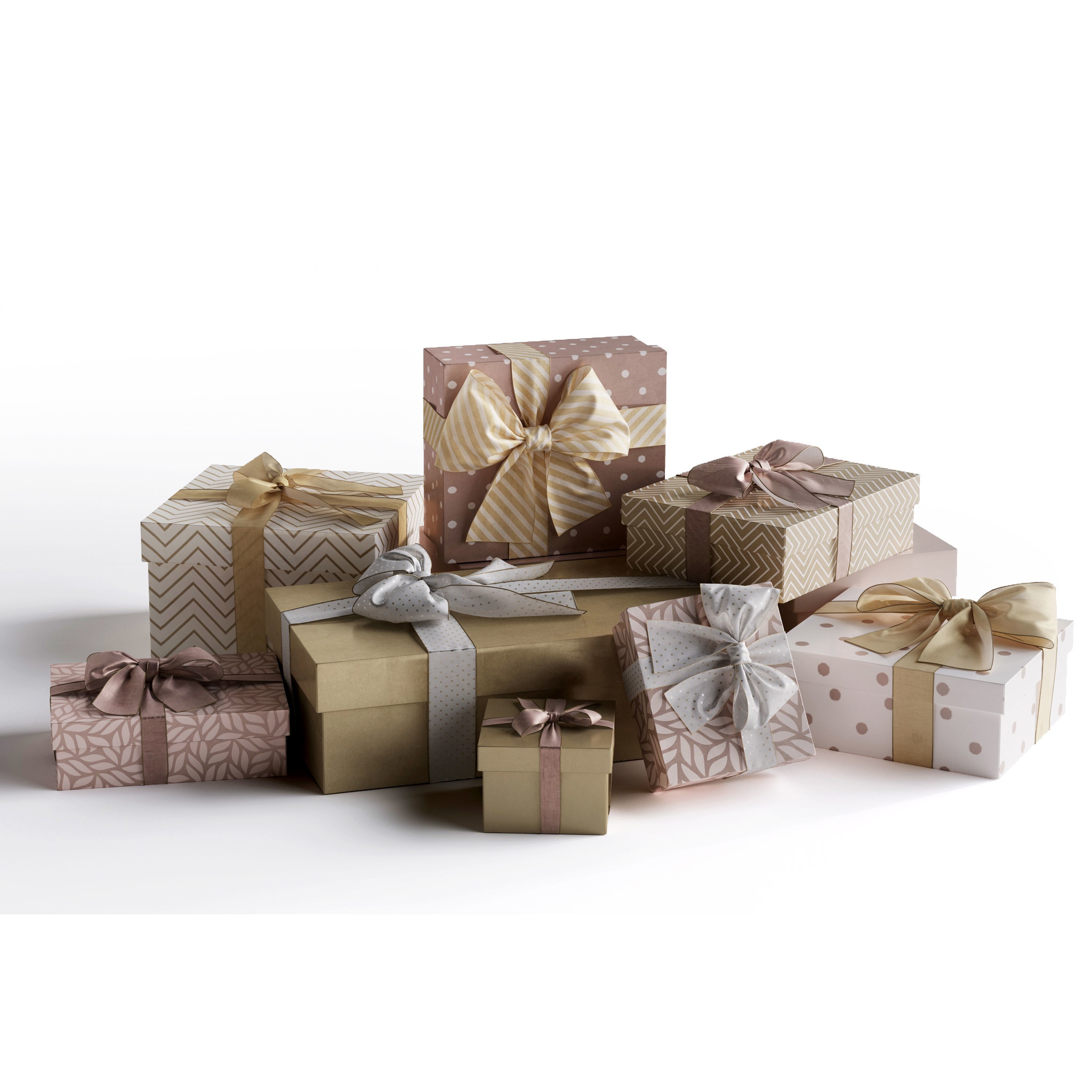 Gift Boxes - High-Quality 3D Model - View 9