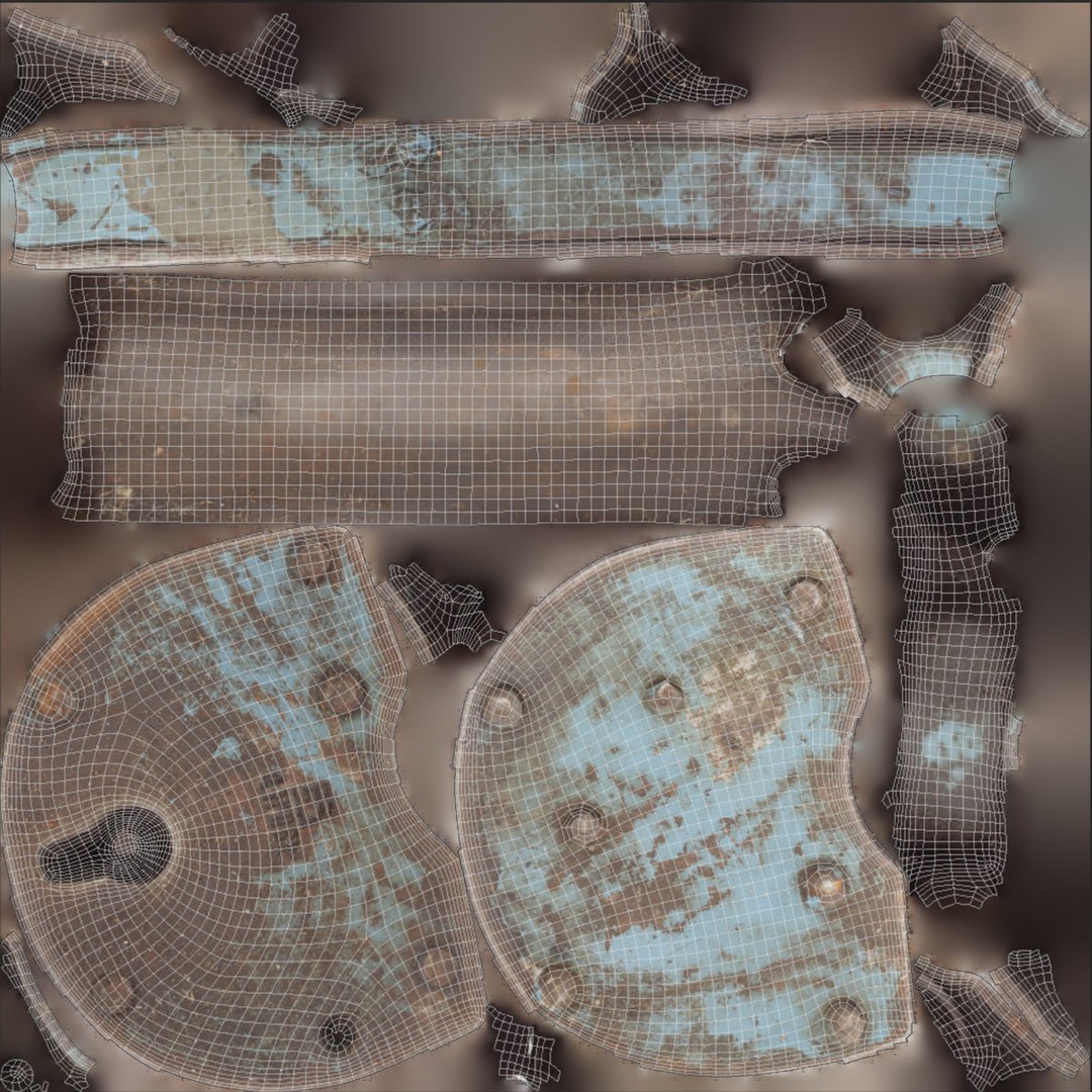 Old Metal Padlock 3D Model – Low Poly Game Asset, FBX, PBR Textures