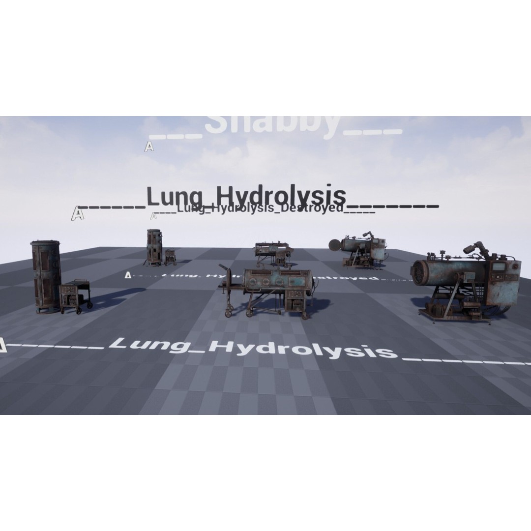 Lung Hydrolysis Equipment 3D Model – Low Poly Rigged Game Asset, FBX - View 10