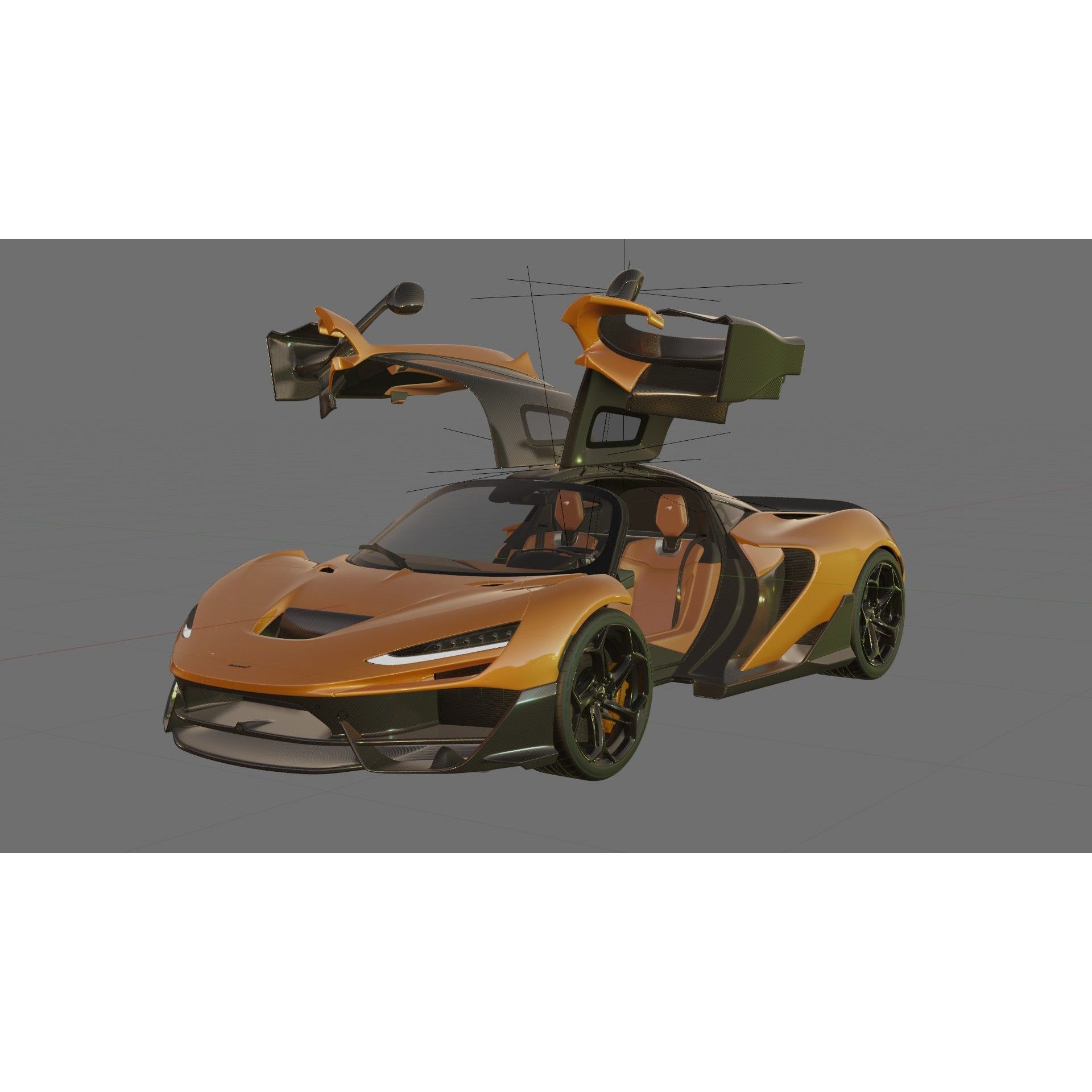 McLaren W1 2025 - Game-Ready 3D Model - View 27