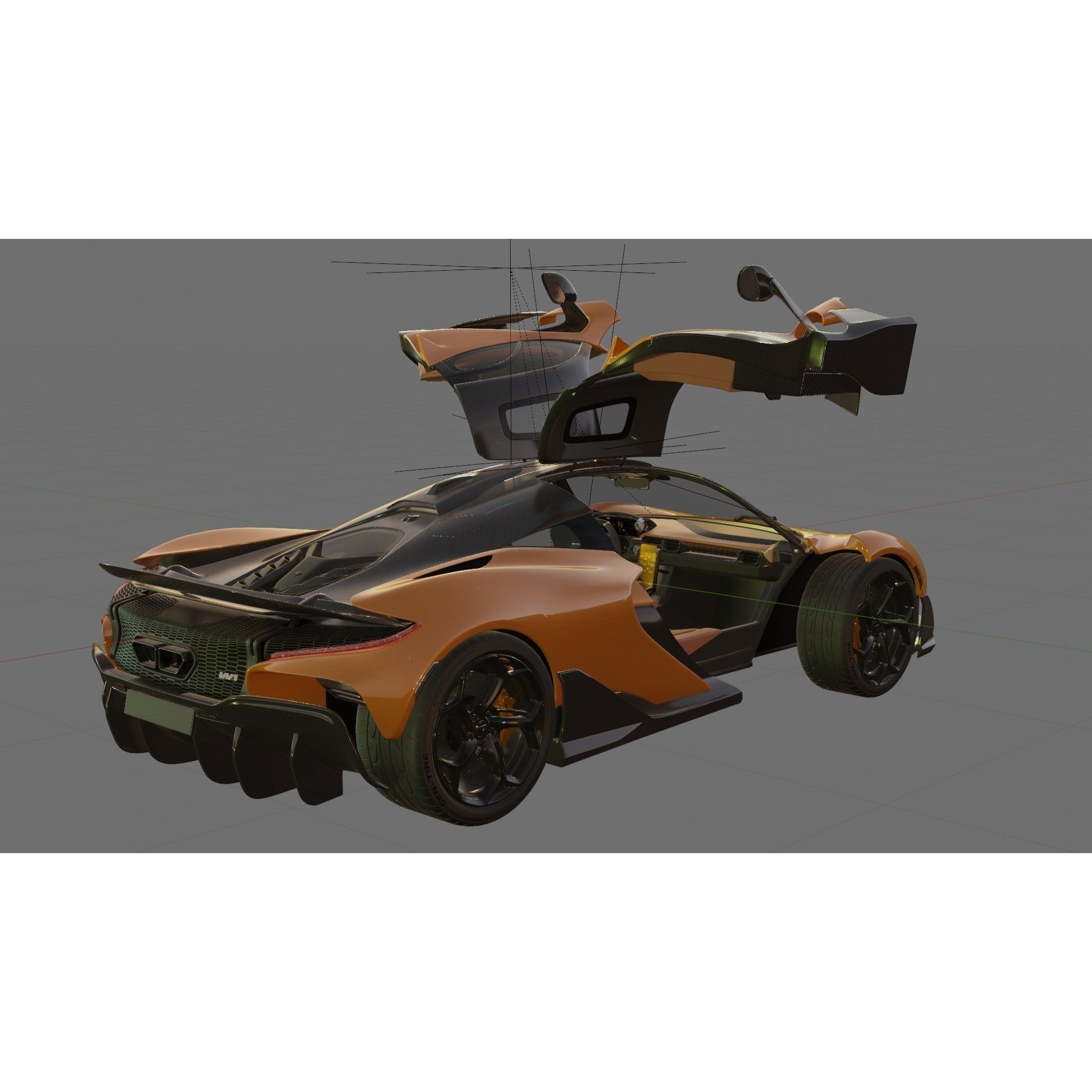 McLaren W1 2025 - Game-Ready 3D Model - View 29