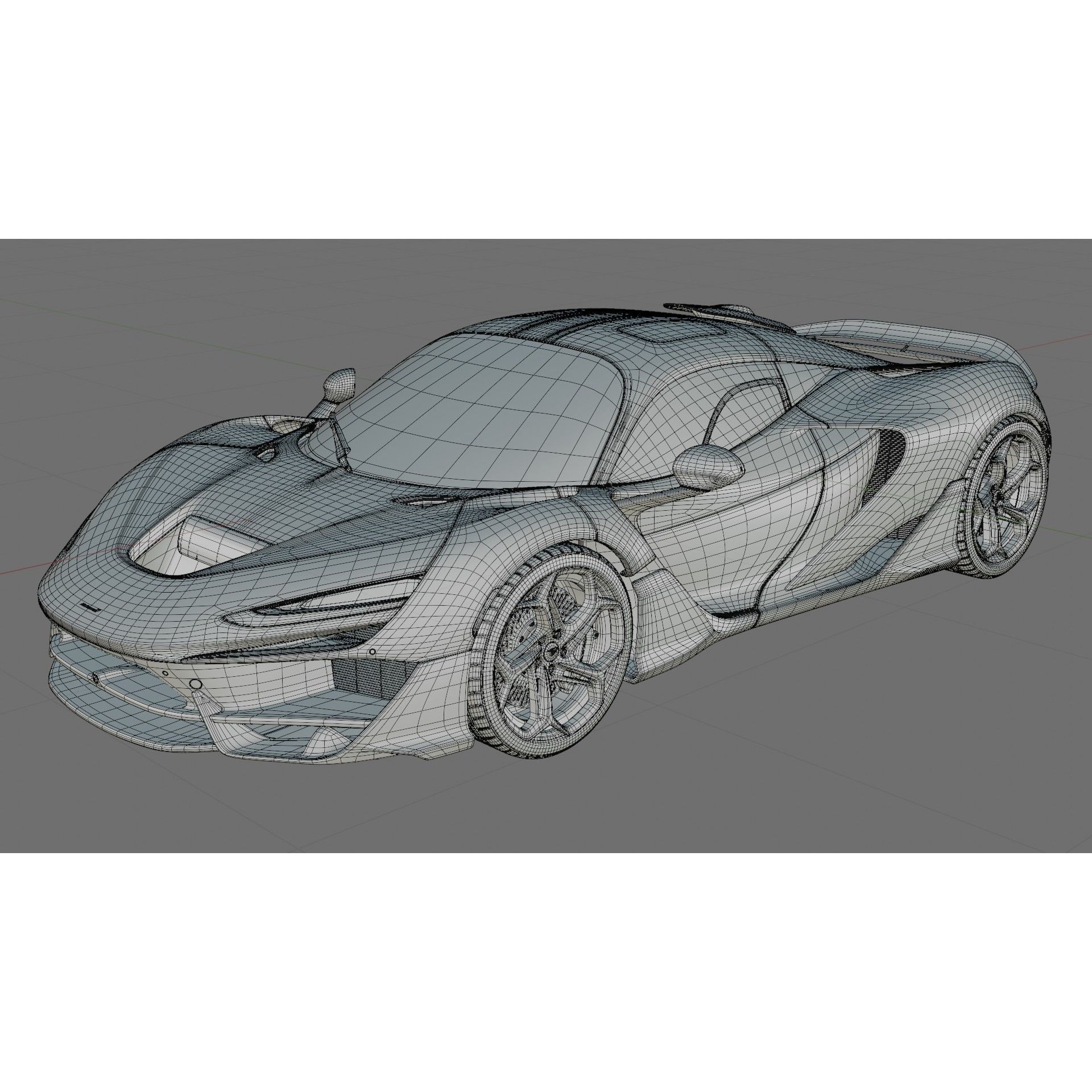 McLaren W1 2025 - Game-Ready 3D Model - View 31