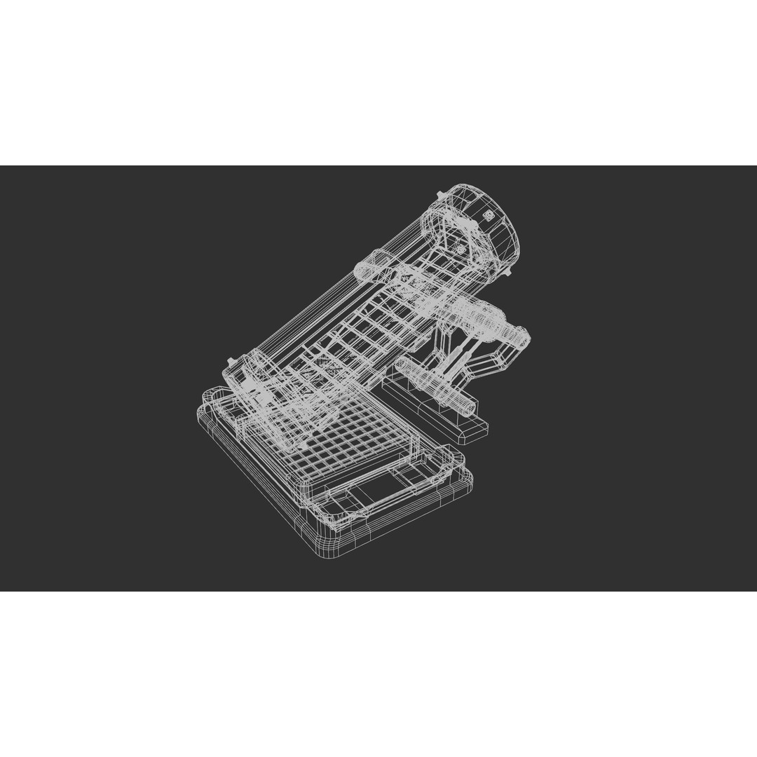 Sci-Fi Medical Bed 3D Model – Low Poly Game Ready Asset, FBX
