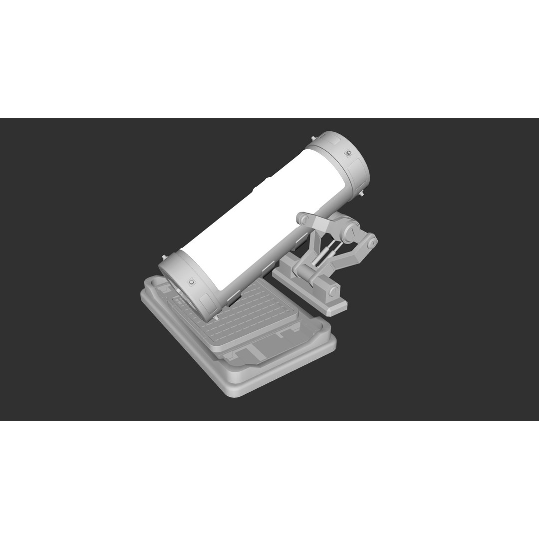 Sci-Fi Medical Bed 3D Model – Low Poly Game Ready Asset, FBX - View 15
