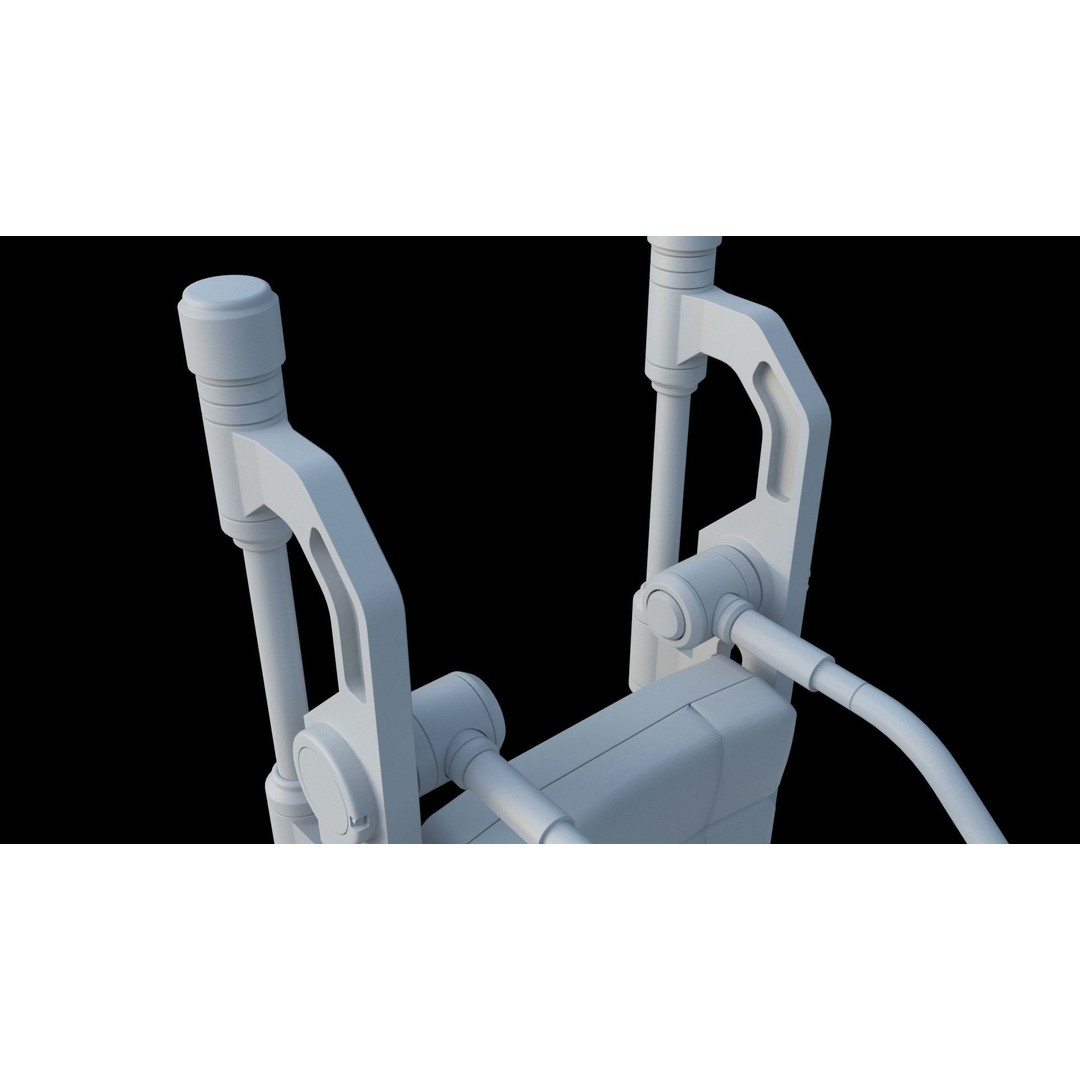 Sci Fi Transport Chair 3D Model – Futuristic Interior Asset, FBX & OBJ - View 11