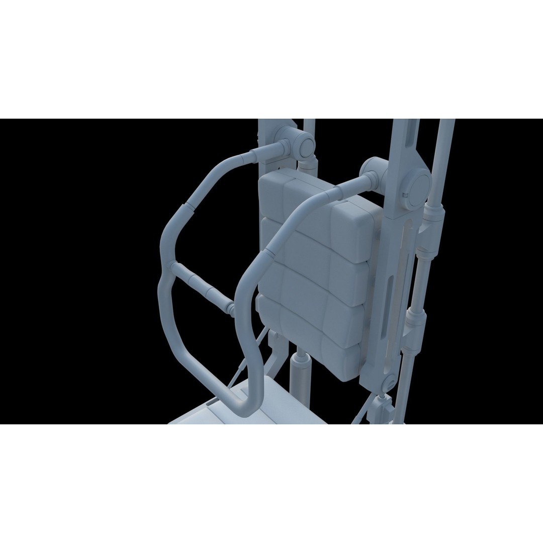 Sci Fi Transport Chair 3D Model – Futuristic Interior Asset, FBX & OBJ - View 13