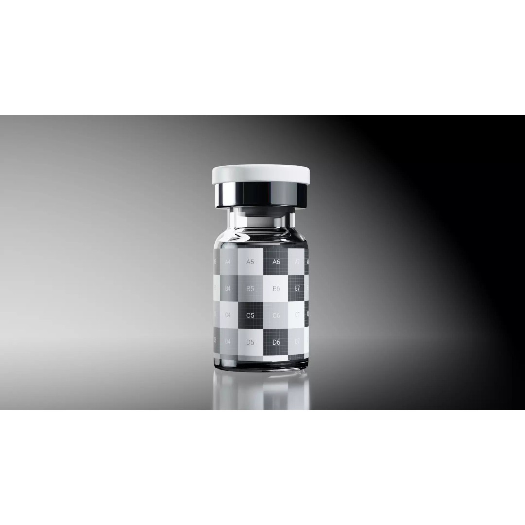 Injection Vial Glass Bottle 3D Model – High Quality Mockup, PBR Textures - View 2