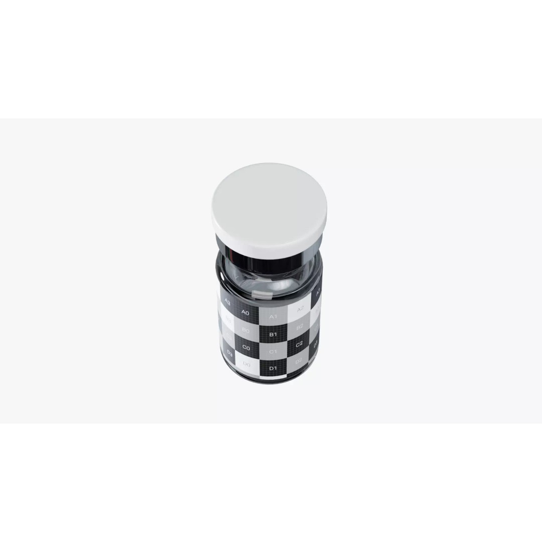 Injection Vial Glass Bottle 3D Model – High Quality Mockup, PBR Textures - View 6