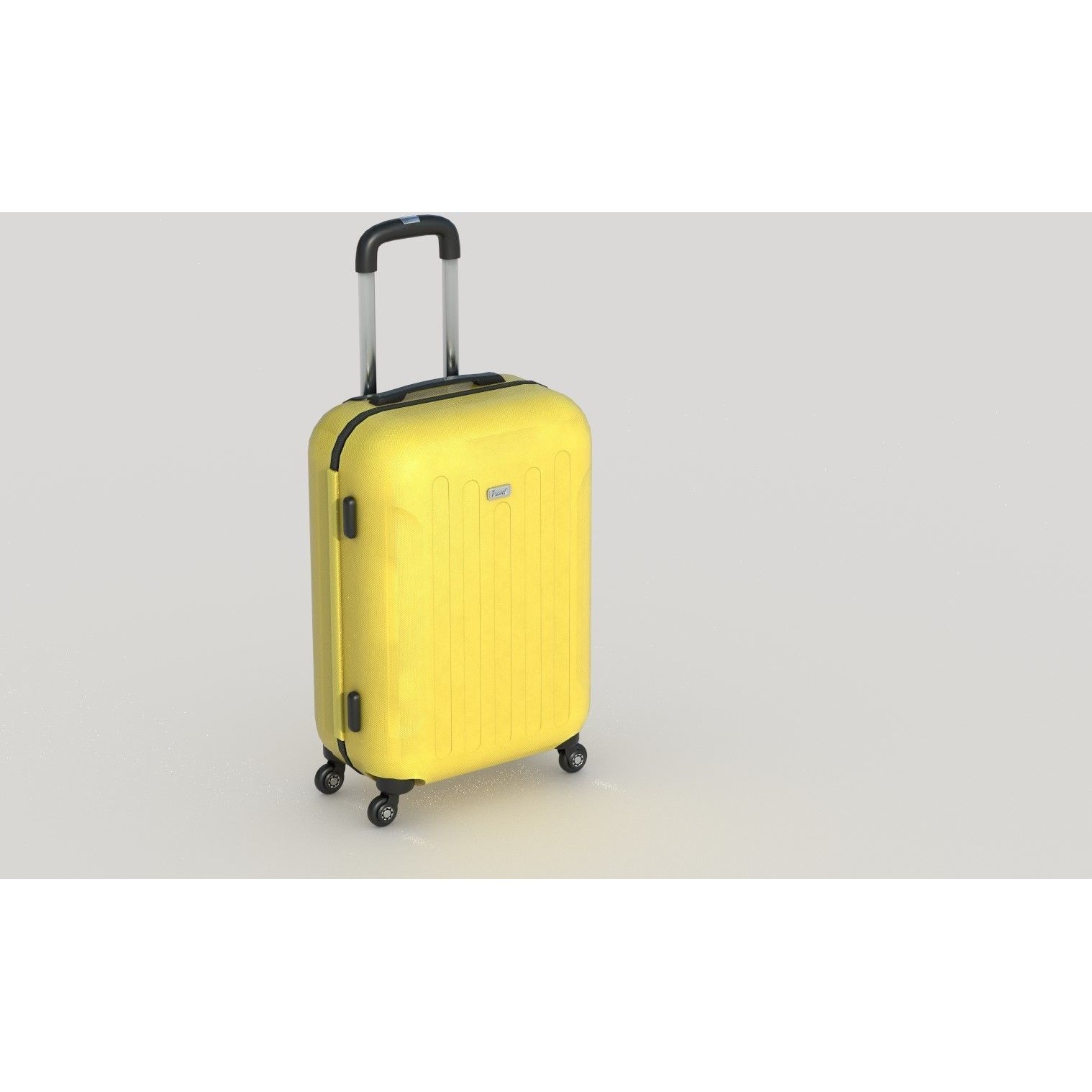 Suitcare Suitcase on Wheels - Low-Poly Game-Ready 3D Model - View 10