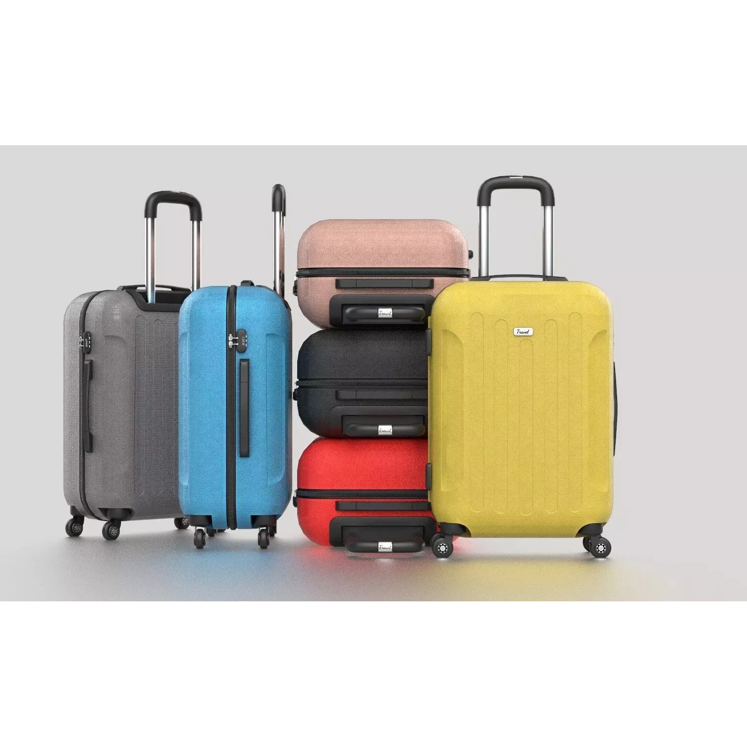 Suitcare Suitcase on Wheels - Low-Poly Game-Ready 3D Model - View 2