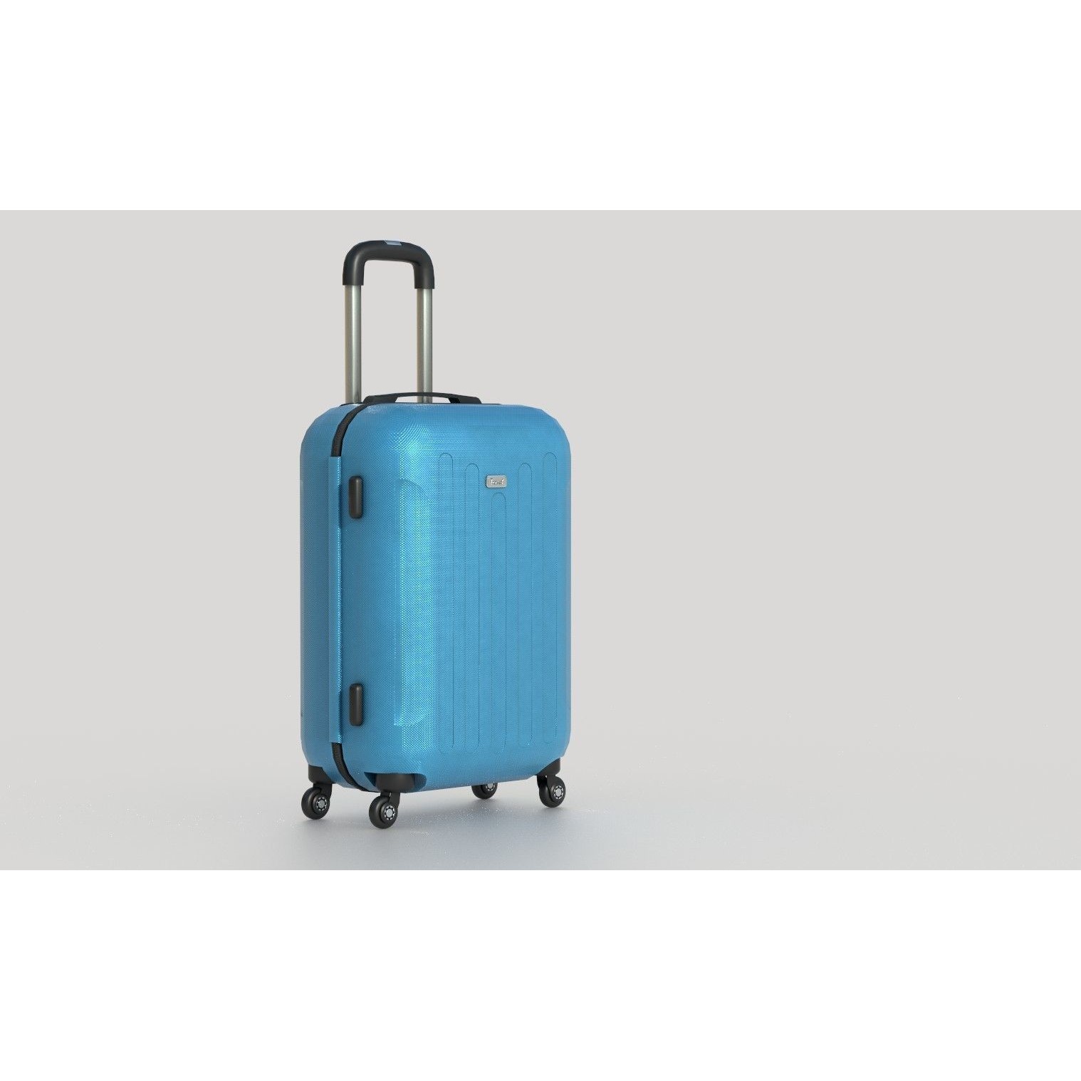 Suitcare Suitcase on Wheels - Low-Poly Game-Ready 3D Model - View 6