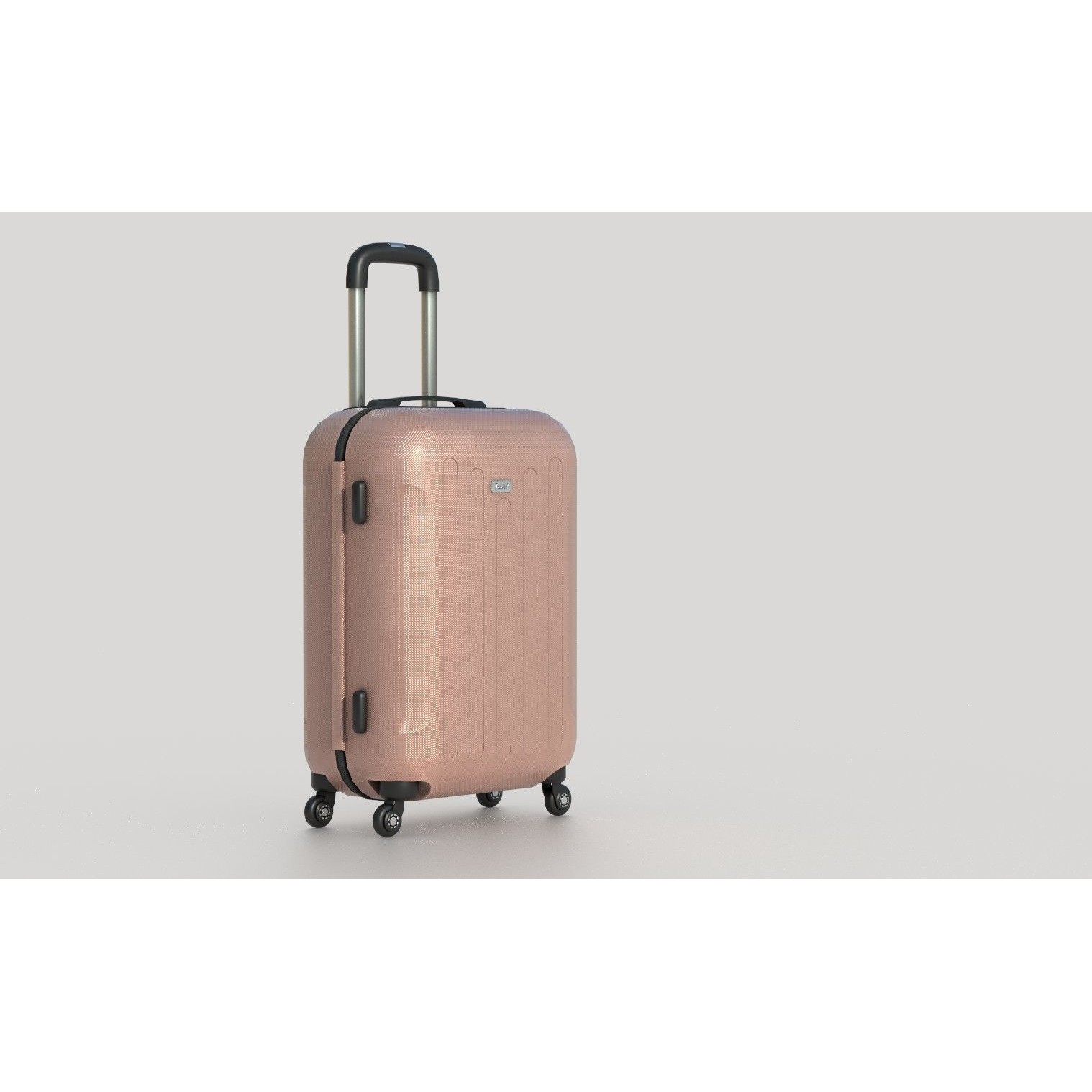 Suitcare Suitcase on Wheels - Low-Poly Game-Ready 3D Model - View 7