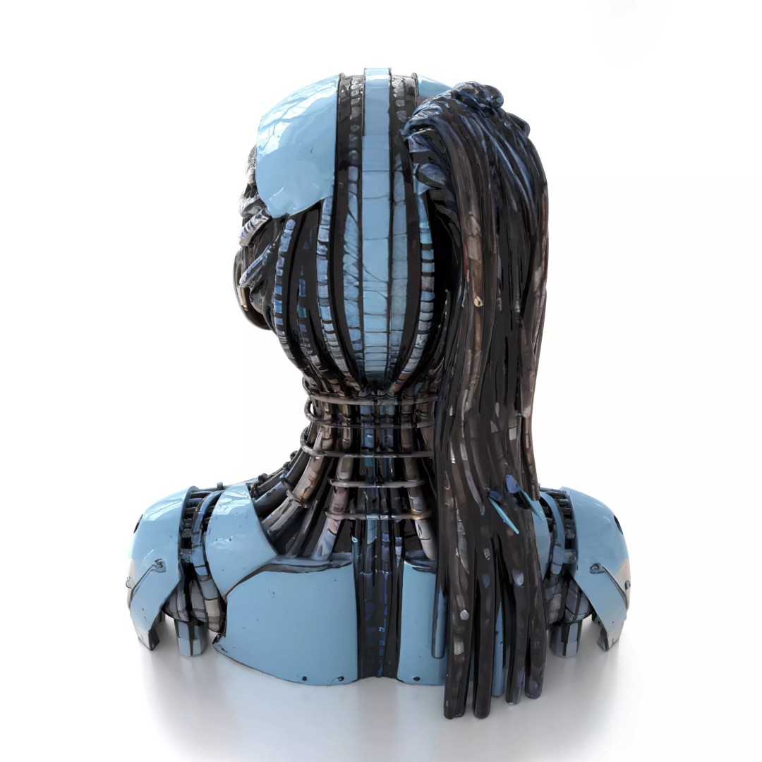 Futuristic Robot Man 3D Model – Rigged Sci-Fi Character, FBX/OBJ - View 5